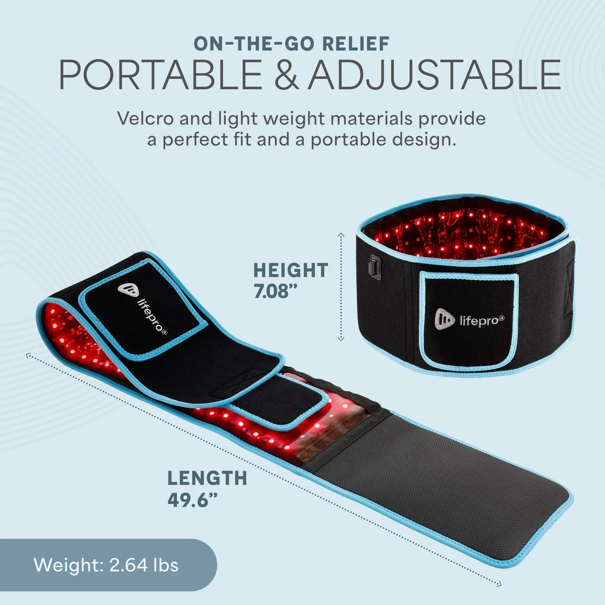 AllevaRed Red Light Therapy Belt