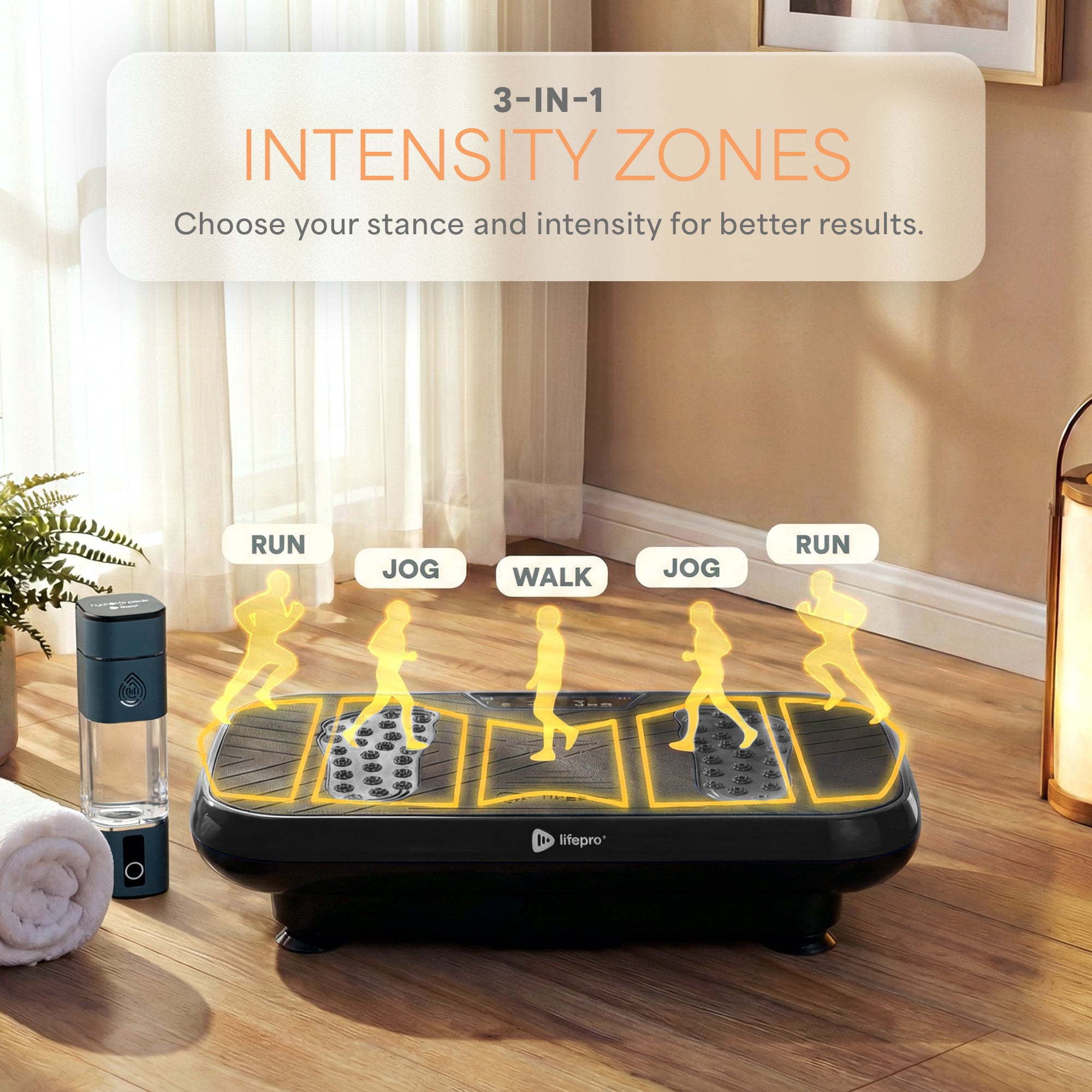 VibraRed Vibration Plate with Red Light Therapy