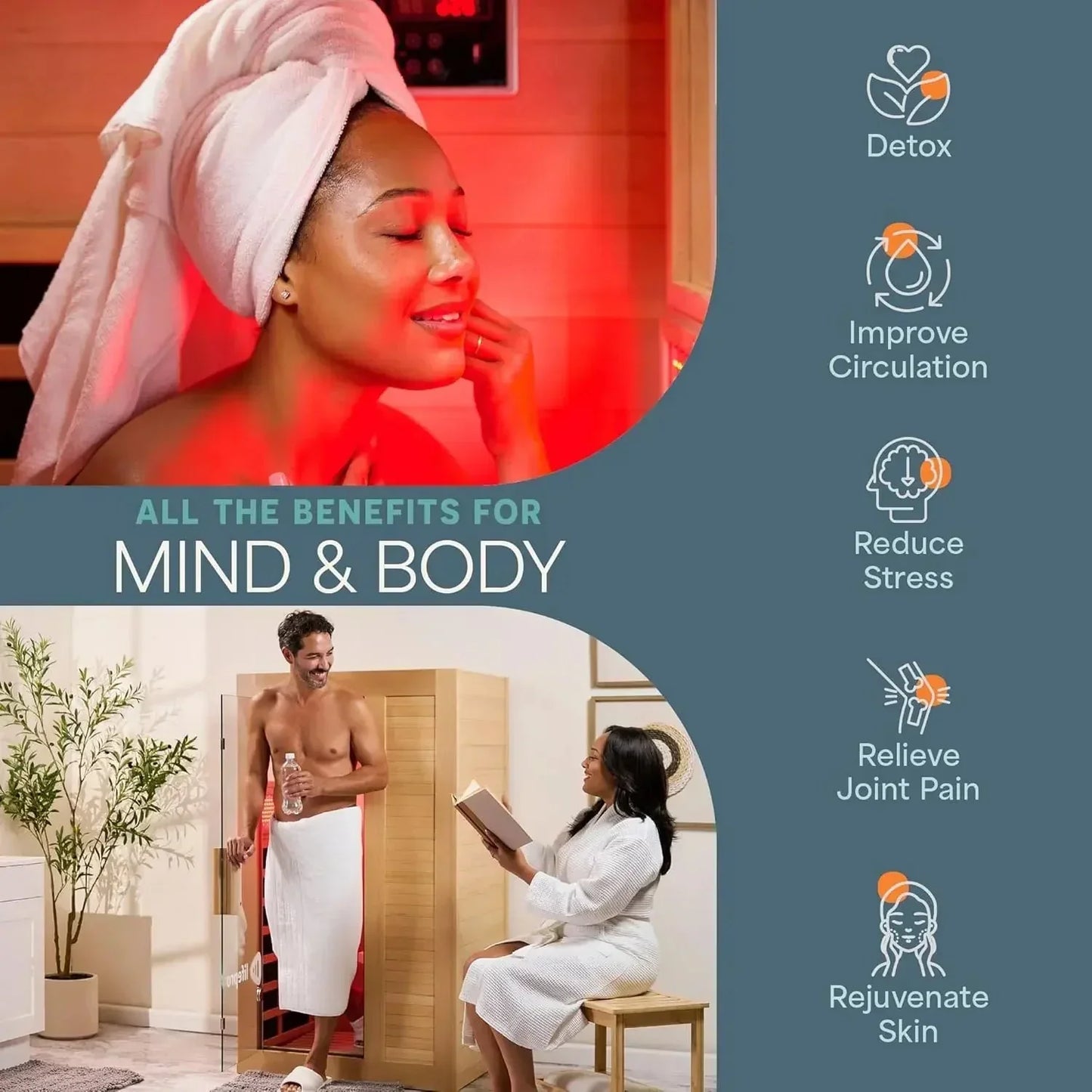 Rejuvacure Cozy Personal Far Infrared Sauna