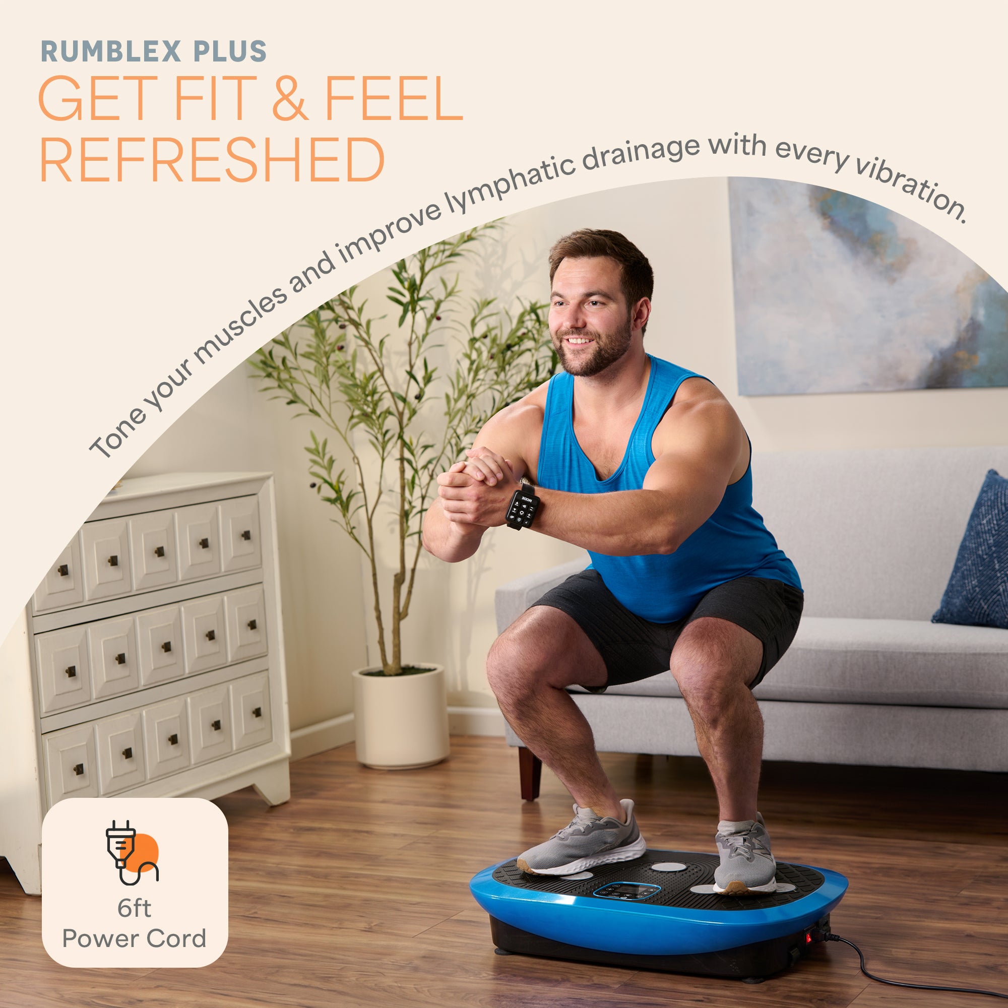 Rumblex Plus 4D Vibration Plate for Full Body Fitness