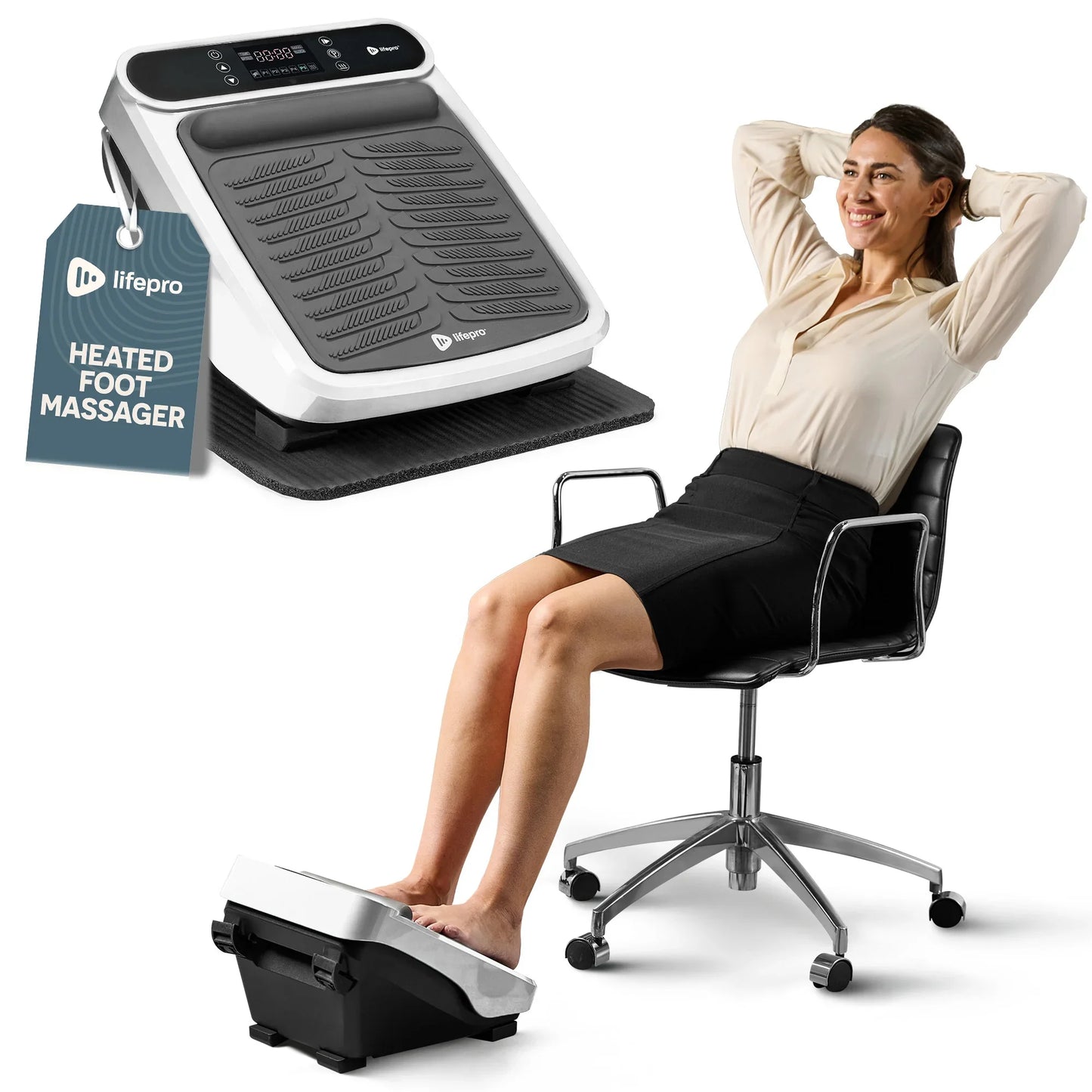 VibraFlow Plus Heated Foot Massager