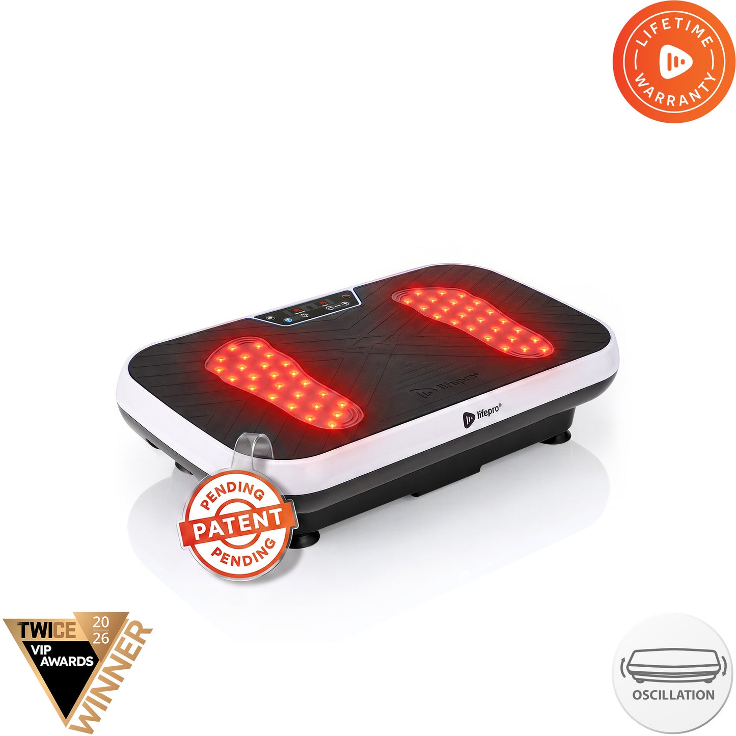 VibraRed Vibration Plate with Red Light Therapy
