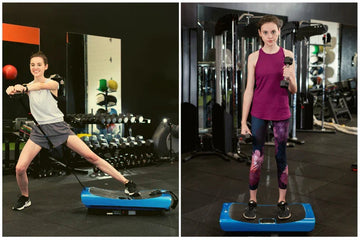 Woman using Rumblex Vibration Pro
