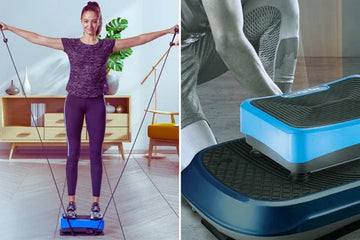 Woman using Waver Micro Vibration Plates
