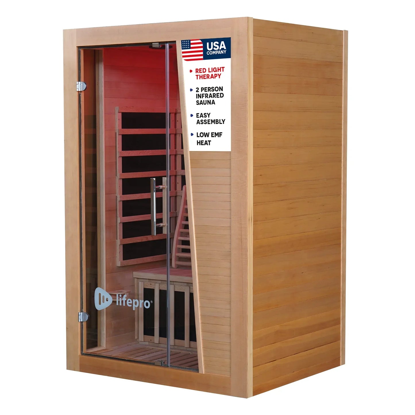 RejuvaCure™ Red Light Therapy Low EMF Infrared Sauna