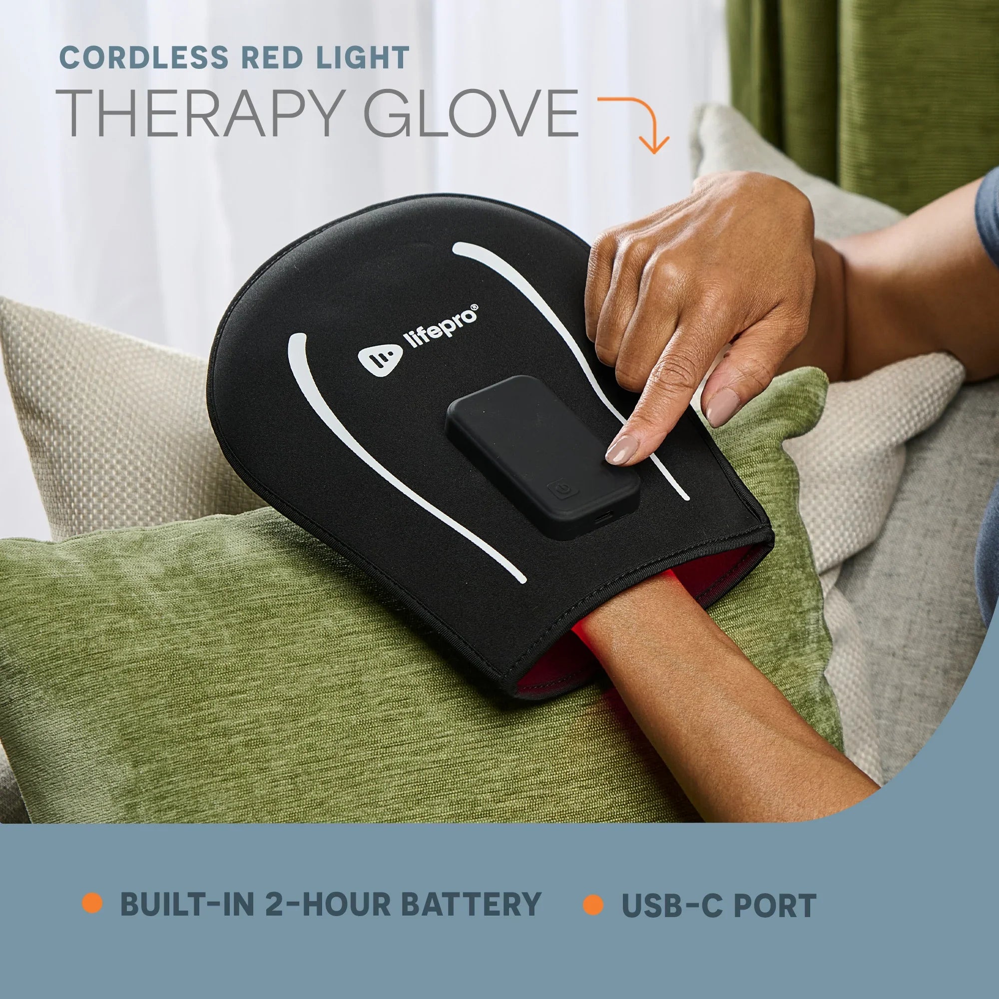 AllevaGlove Red Light Therapy Glove – Lifepro