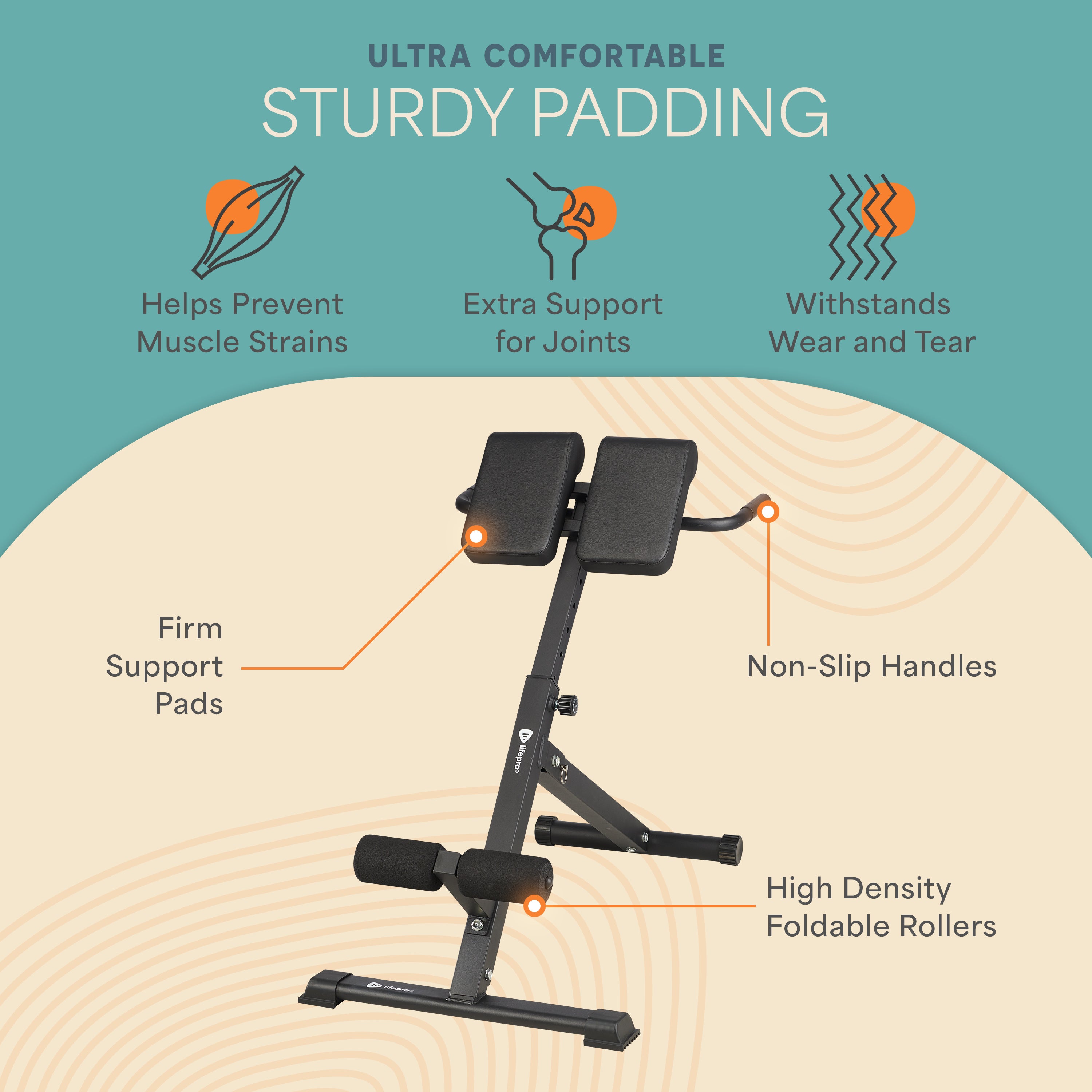 SculptTrainer Lite Roman Chair | Core & Back Training | Lifepro
