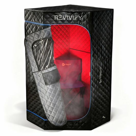 Revivify Deluxe Portable Red Light Steam Room