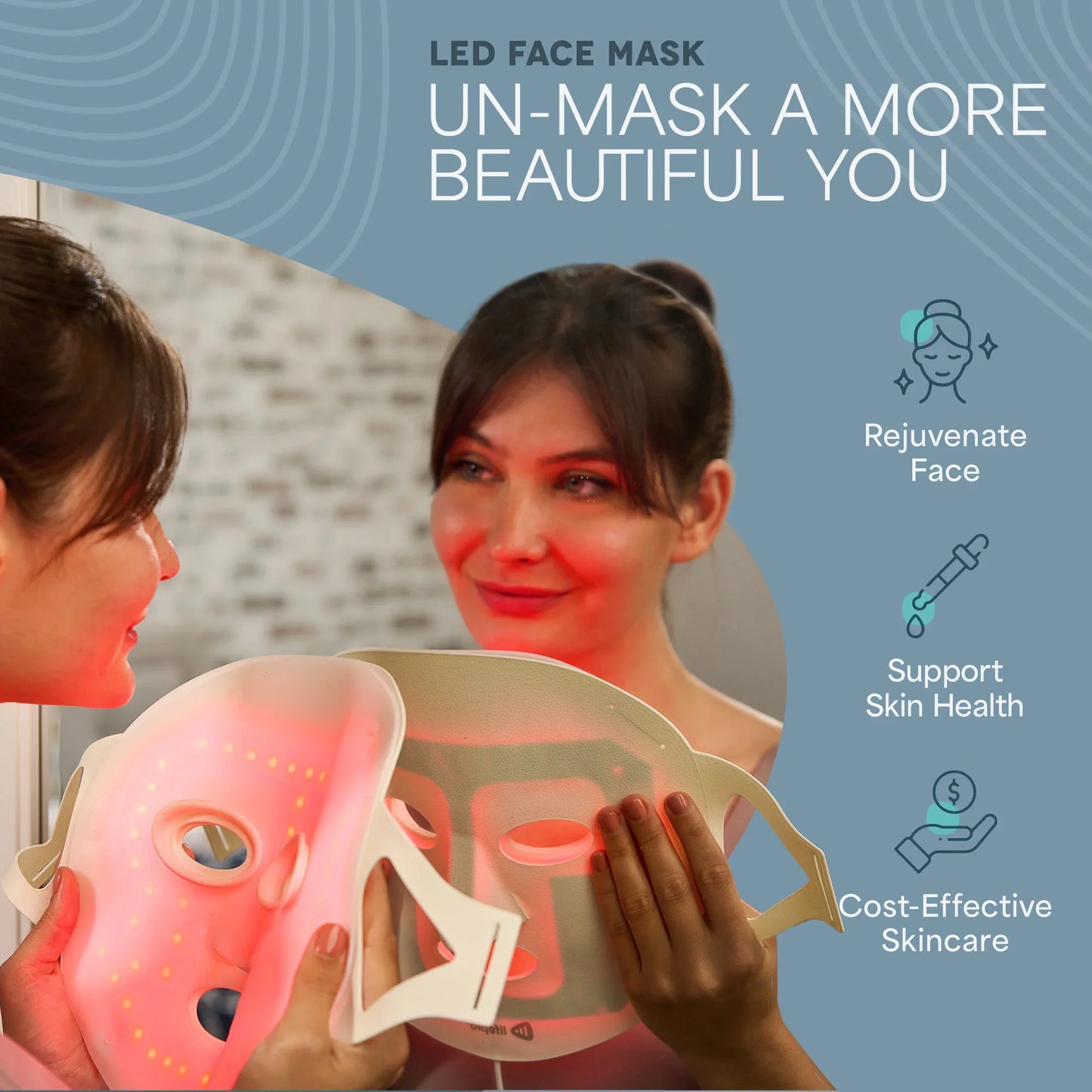 RevitaGlow™ Red Light Face Mask
