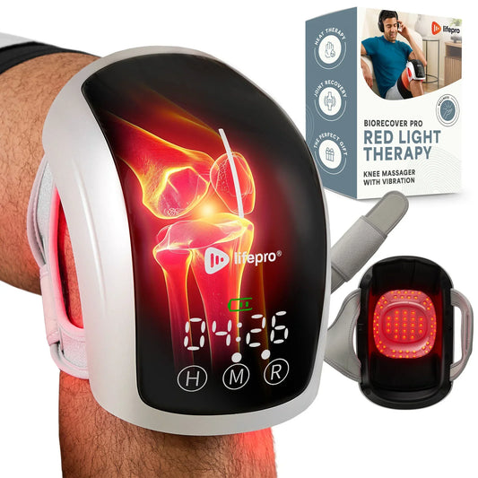 BioRecover Pro Light Therapy Knee Massager with Heat