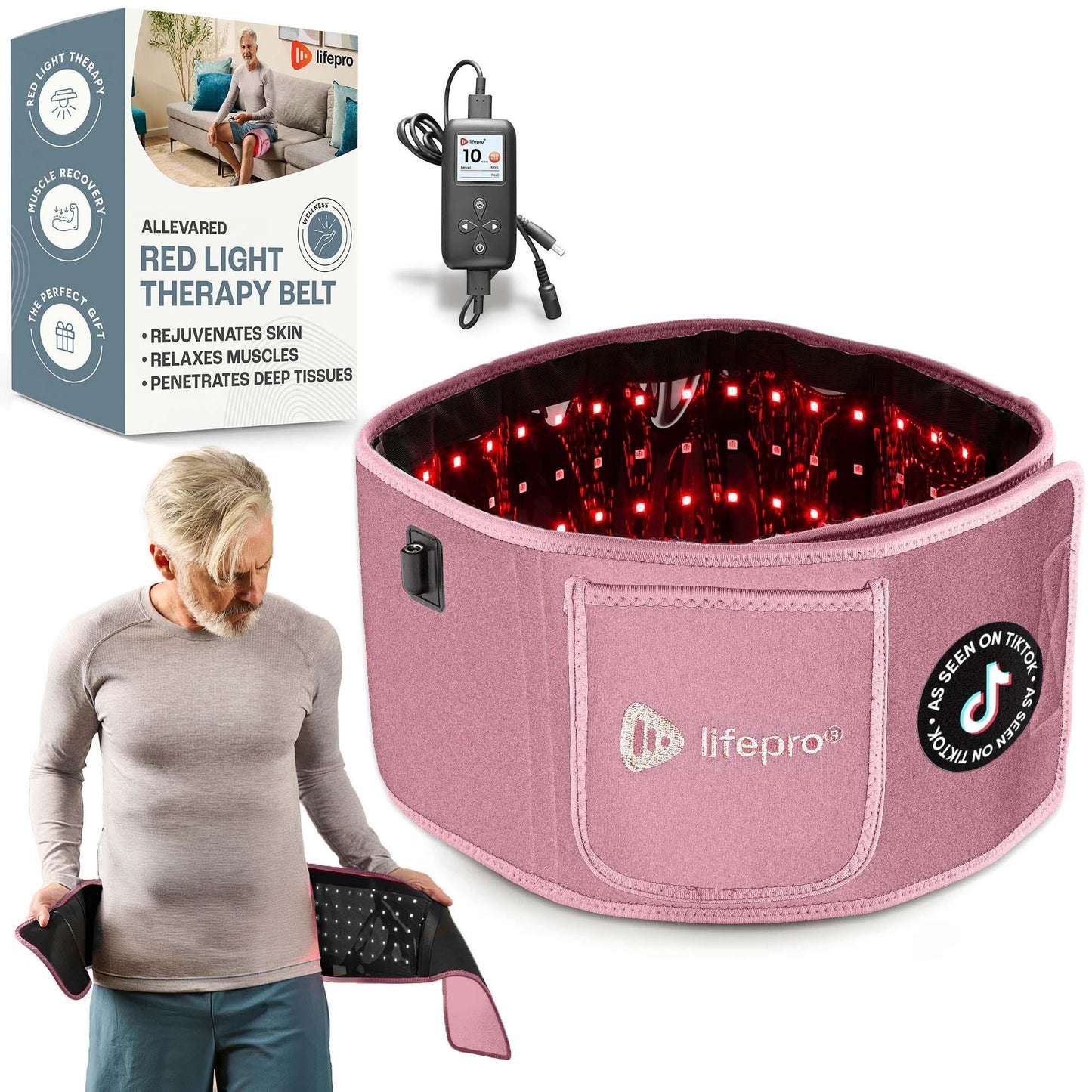 AllevaRed Light Therapy Belt