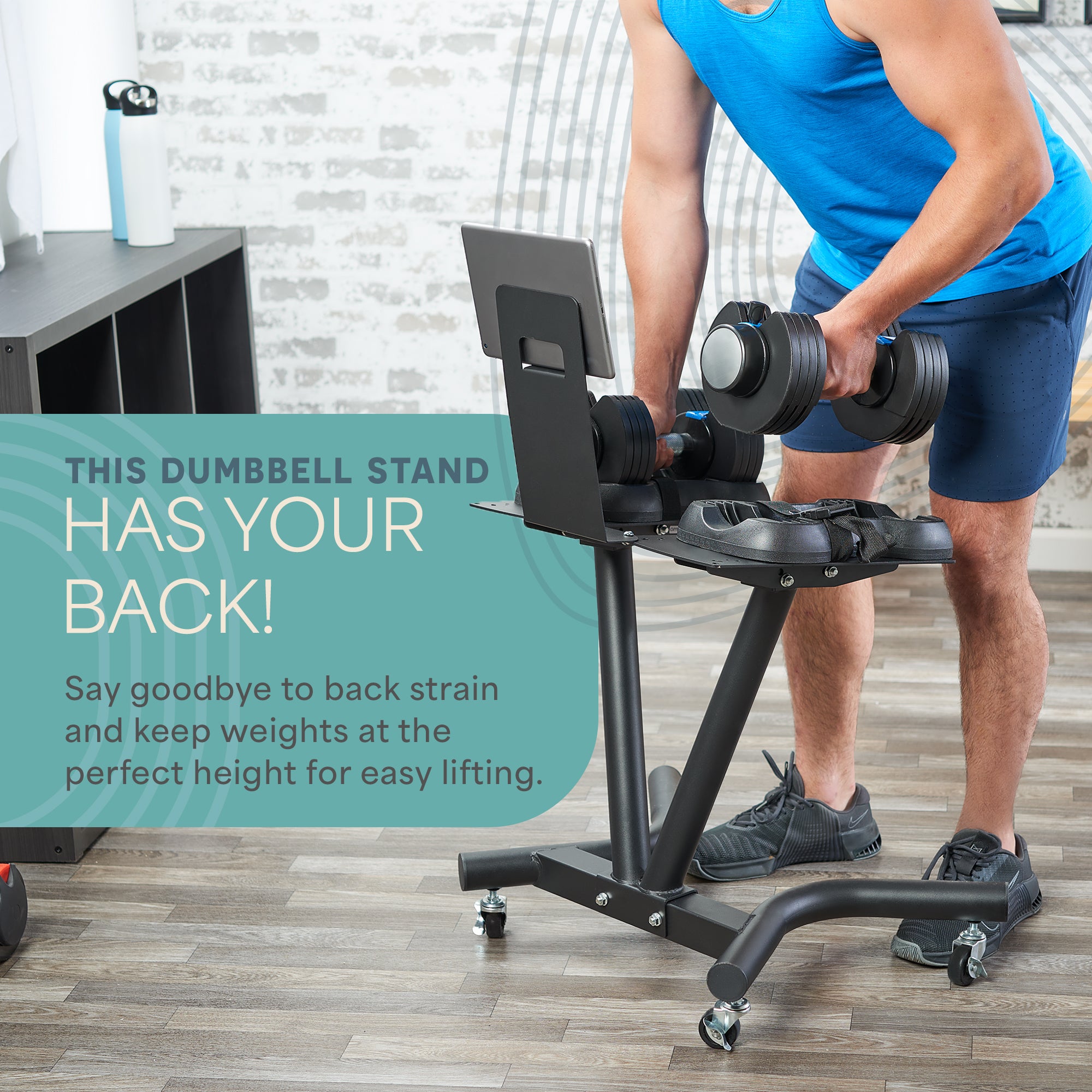PowerFlow Pro Adjustable Dumbbell Stand™ | Lifepro