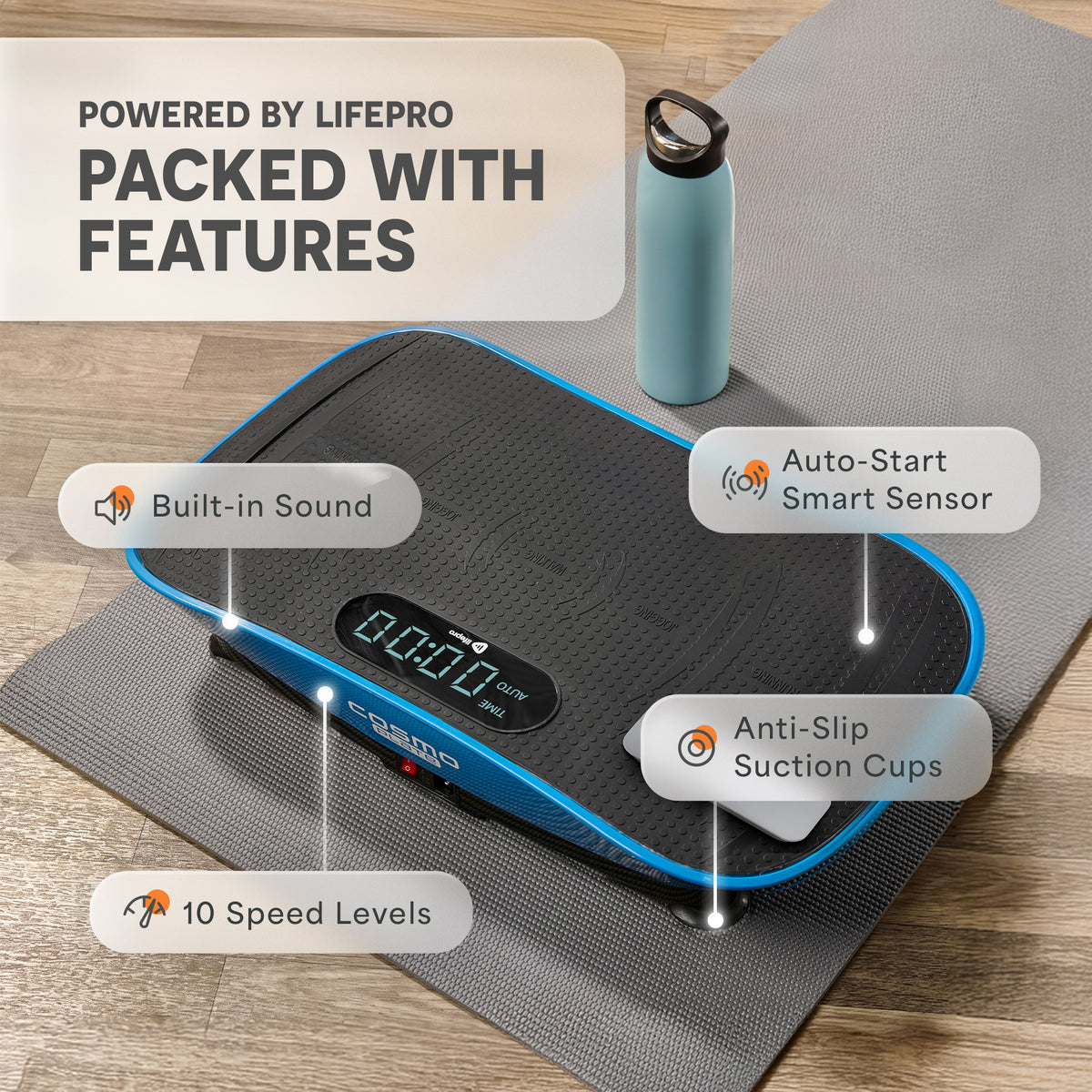 CosmoPlate Vibration Plate With Bluetooth Technology