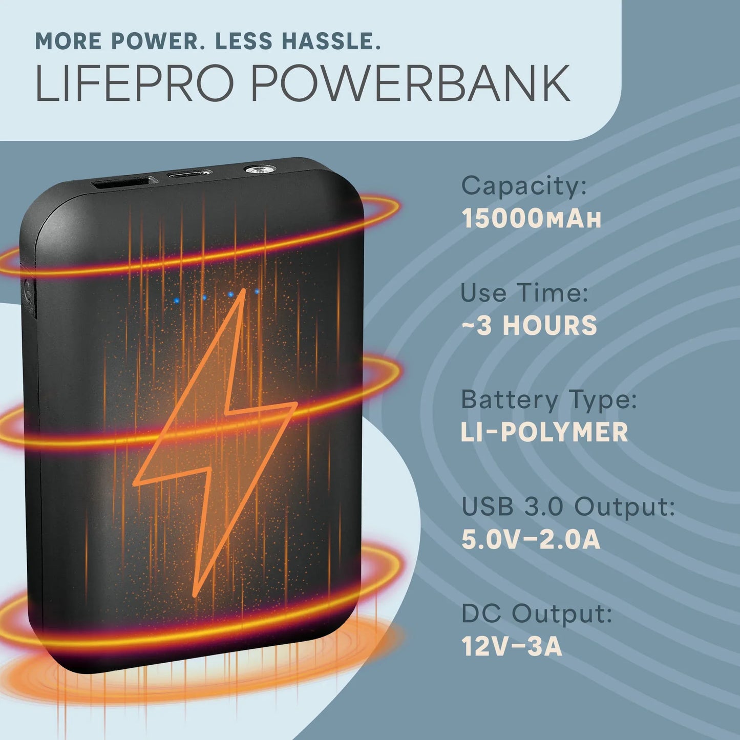 Portable Powerbank for AllevaRed, AllevaRed Pro, & BioRecover