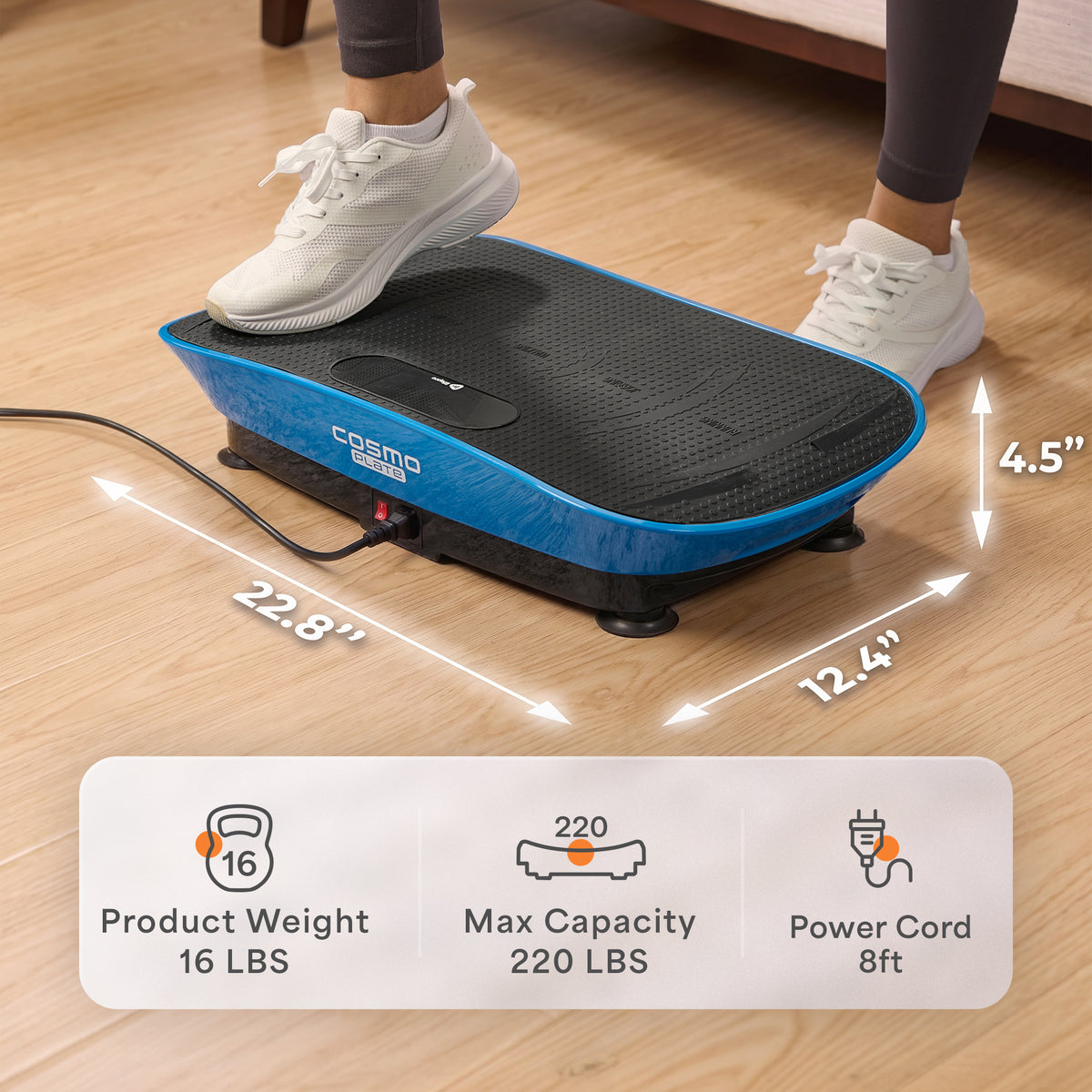 CosmoPlate Vibration Plate With Bluetooth Technology
