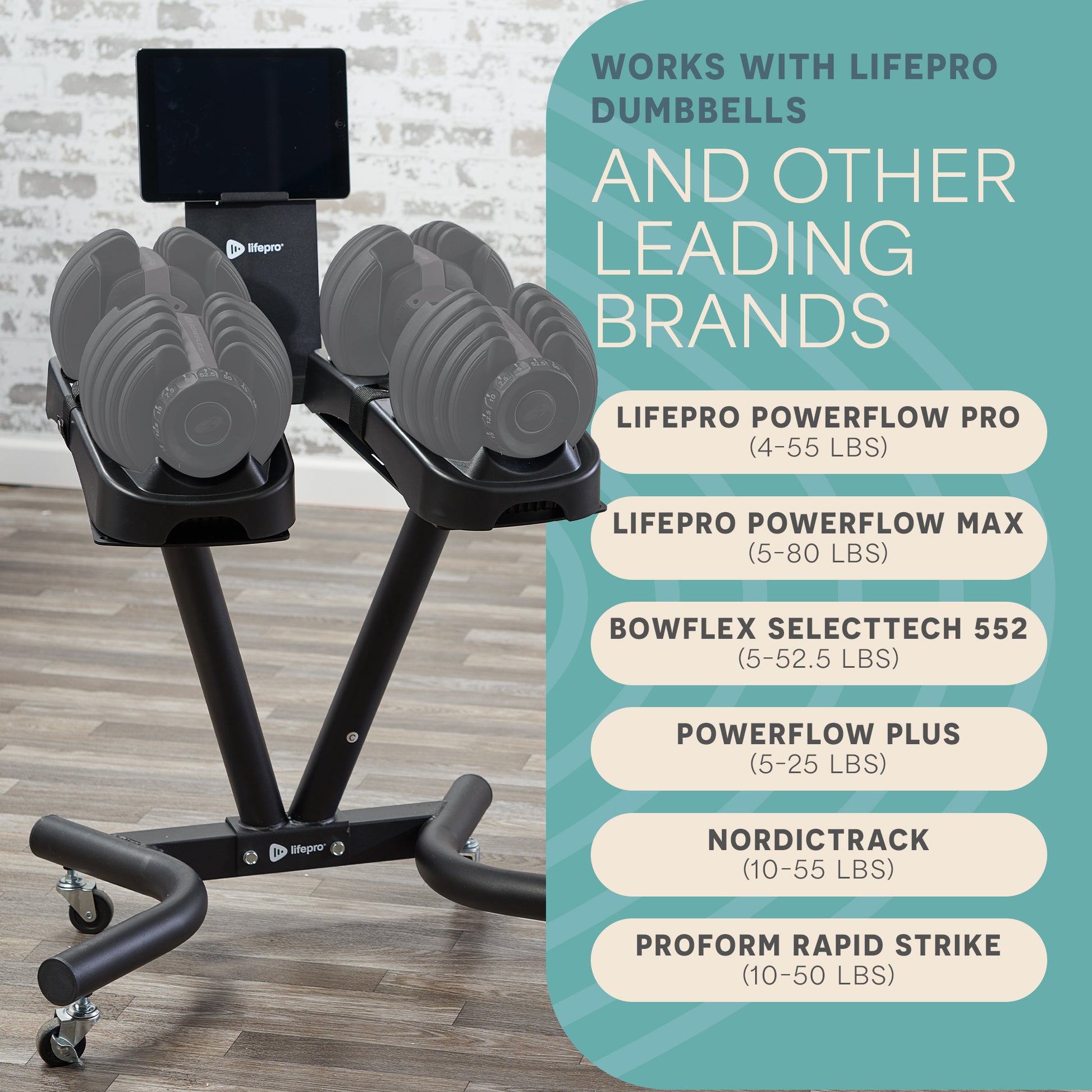 Powerflow Pro Adjustable Dumbbell Stand™
