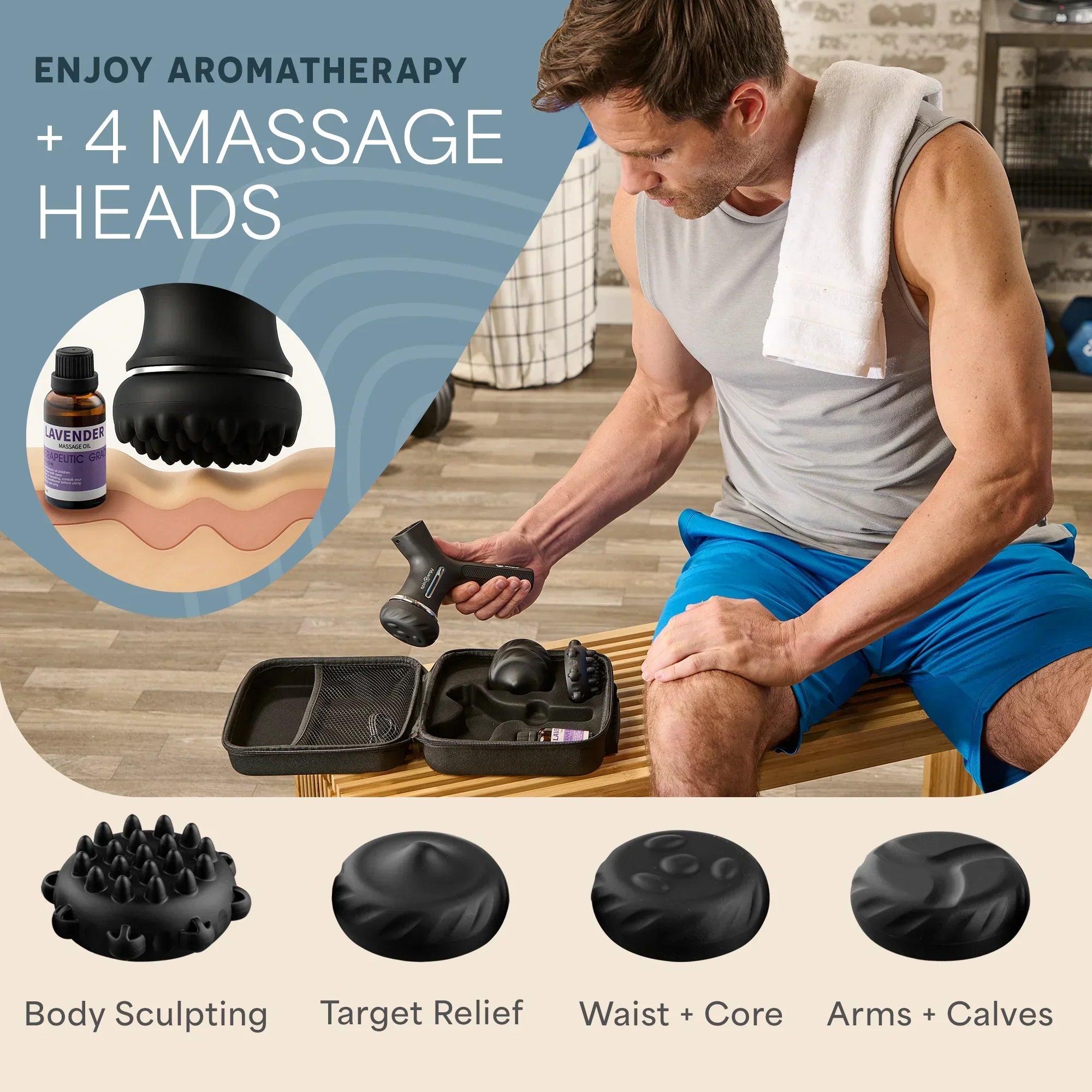 Spinergy™ Lymphatic Massage Gun | Deep Tissue Recovery | Lifepro