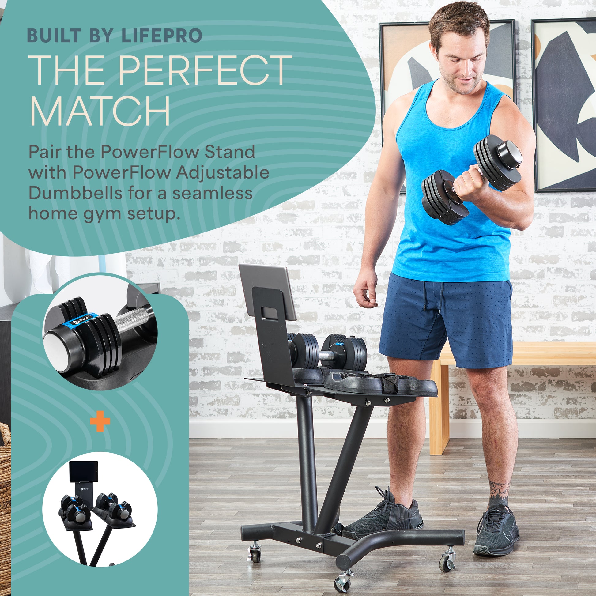 Powerflow Pro Adjustable Dumbbell Stand™