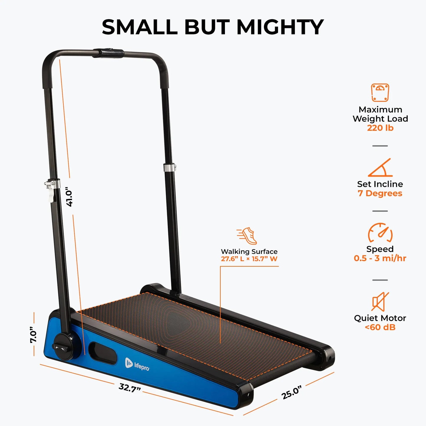 PacerMini Pro Portable Treadmill 