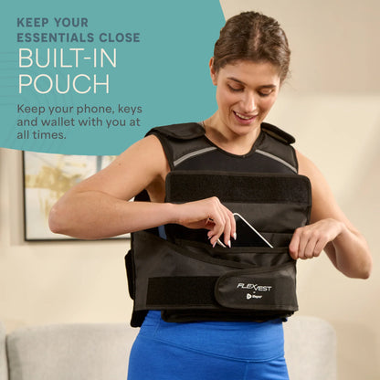 Weighted FlexVest with Ankle Weights (Women 5–15 lb / Men 5–20 lb)