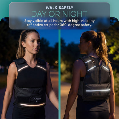 Weighted FlexVest with Ankle Weights (Women 5–15 lb / Men 5–20 lb)