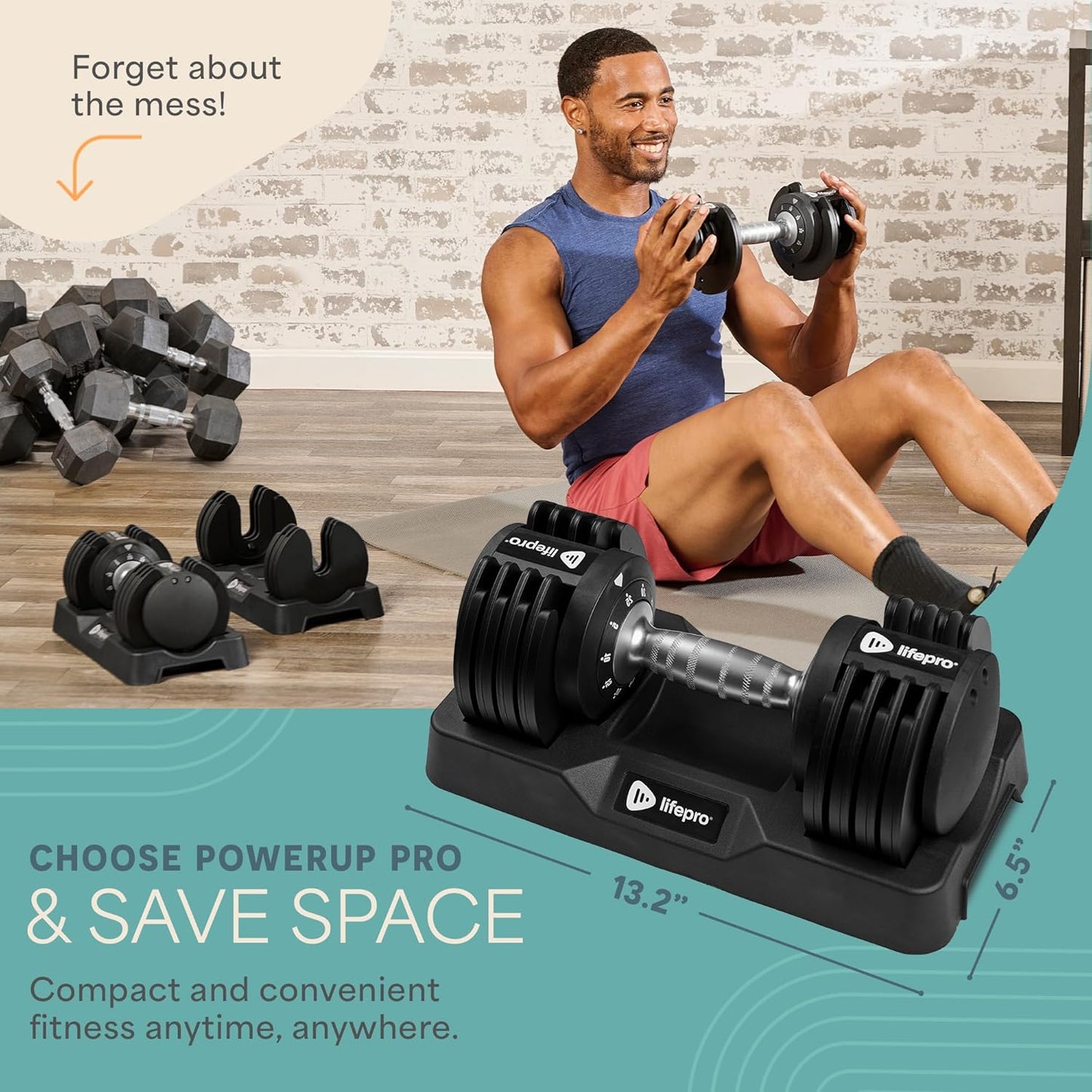 Powerup Plus Adjustable Dumbbell