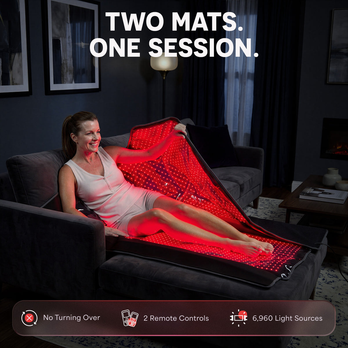 AllevaBody Red Light Therapy Wrap: Dual-Mat Coverage