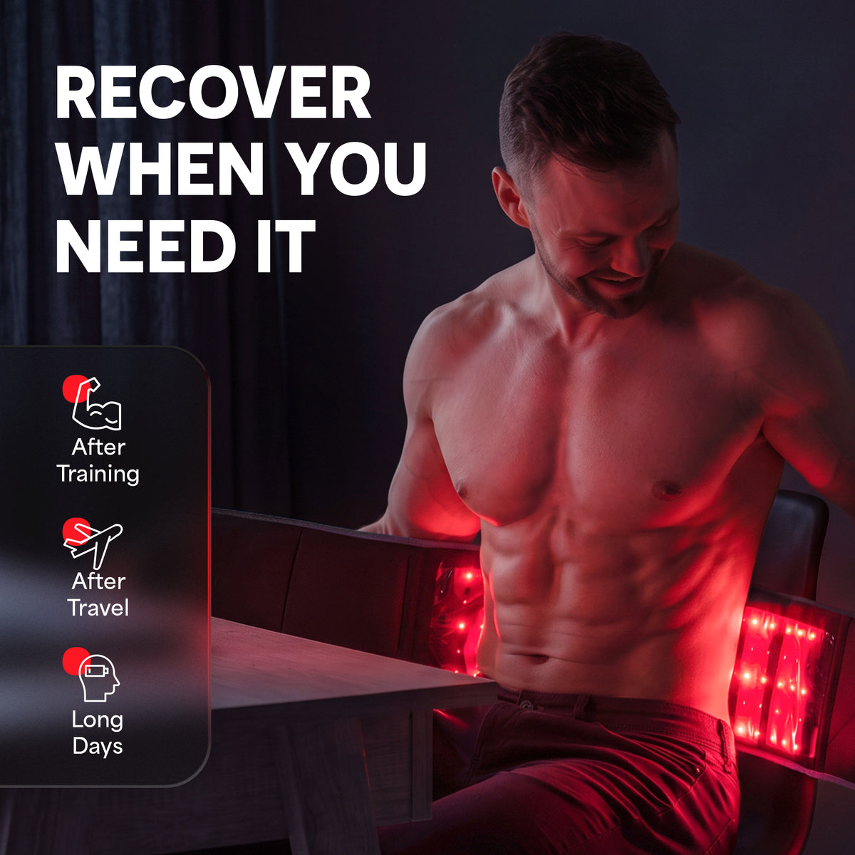 AllevaRed Lite Red Light Therapy Belt: Recover When You Need It