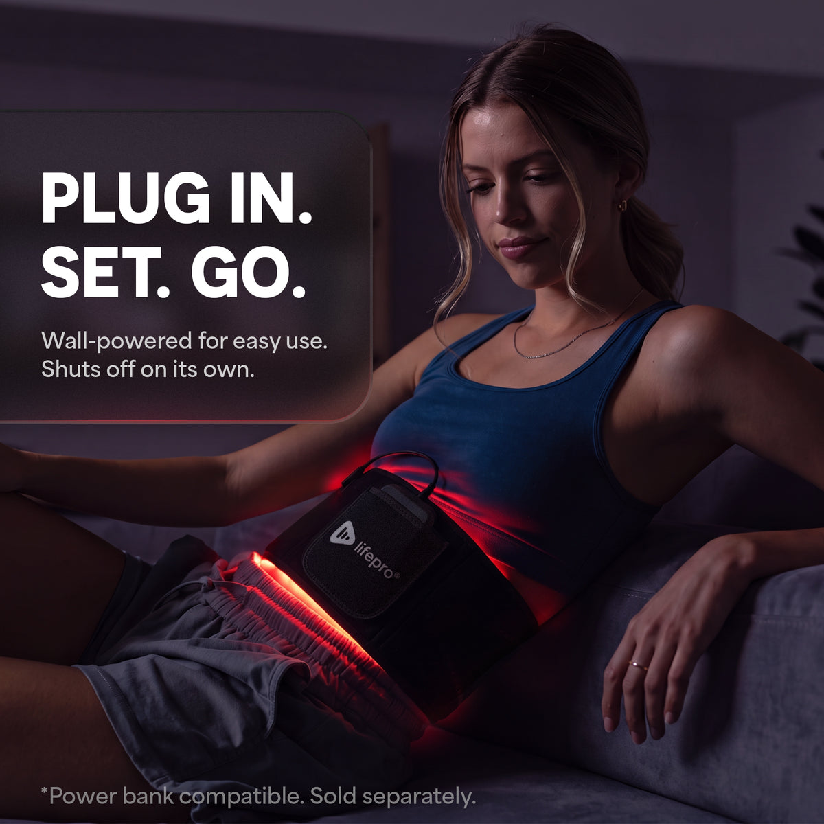 AllevaRed Lite Red Light Therapy Belt: Plug In. Set. Go