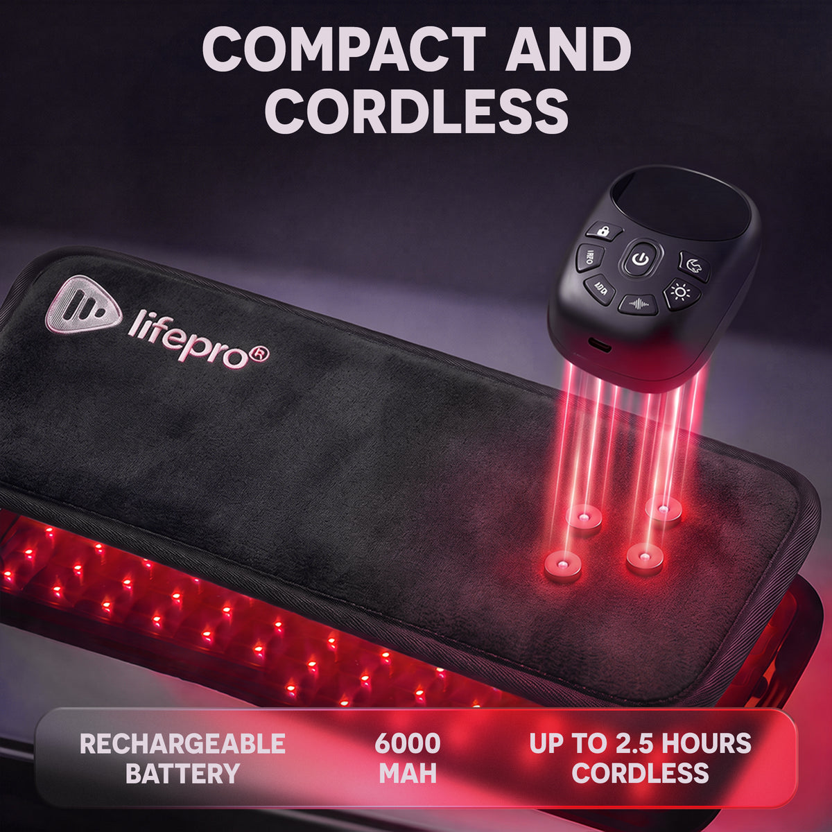 AllevaRed Pro Mini Light Therapy Belt: Compact and Cordless