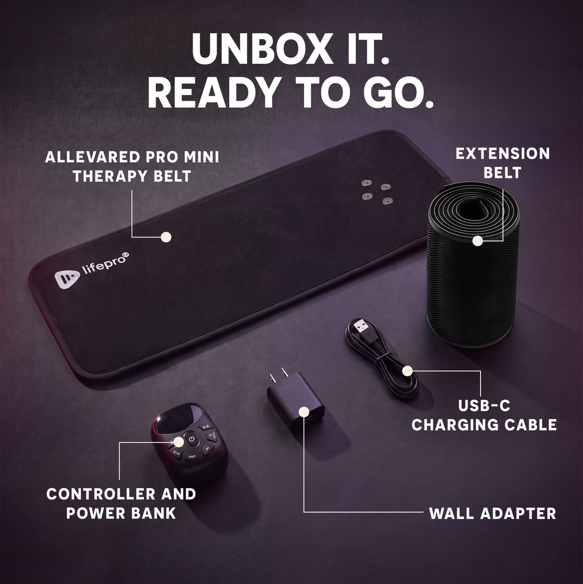 AllevaRed Pro Mini Light Therapy Belt: Unbox It. Ready to Go