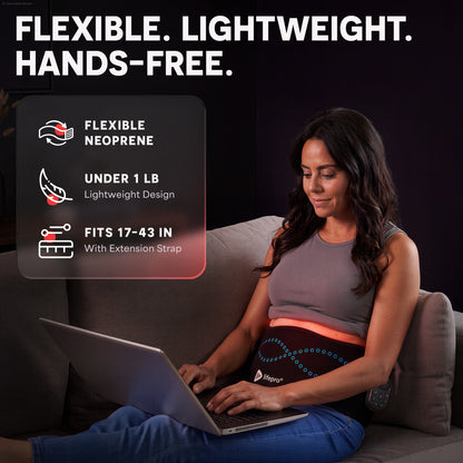 AllevaRed Pro Elite Red Light Therapy Belt: Secure Comfort