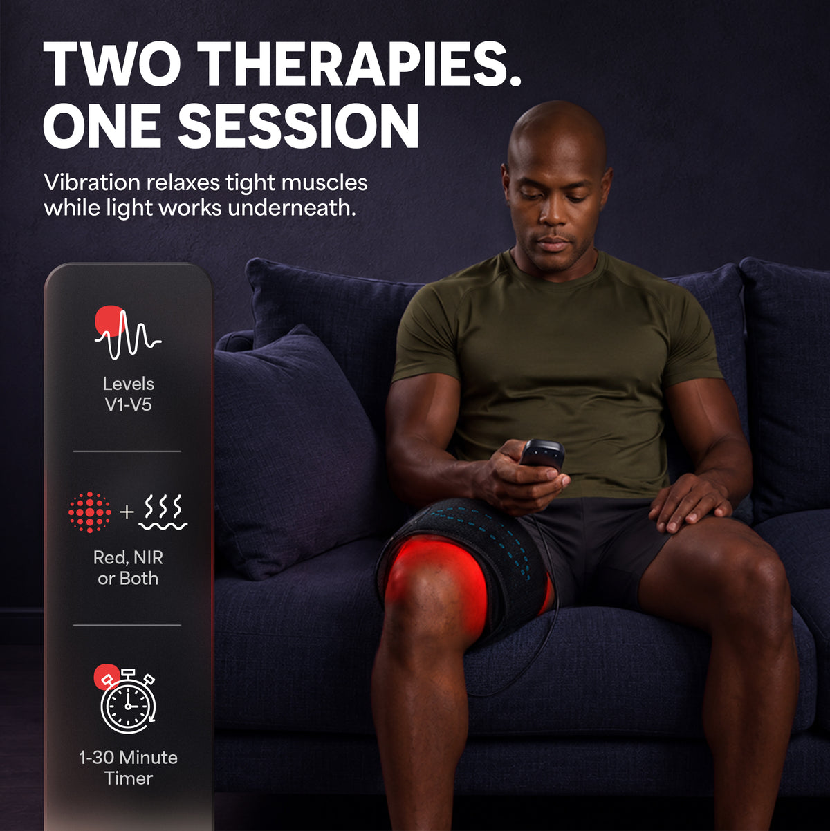 AllevaRed Pro Light Therapy Belt: Two Therapies. One Session