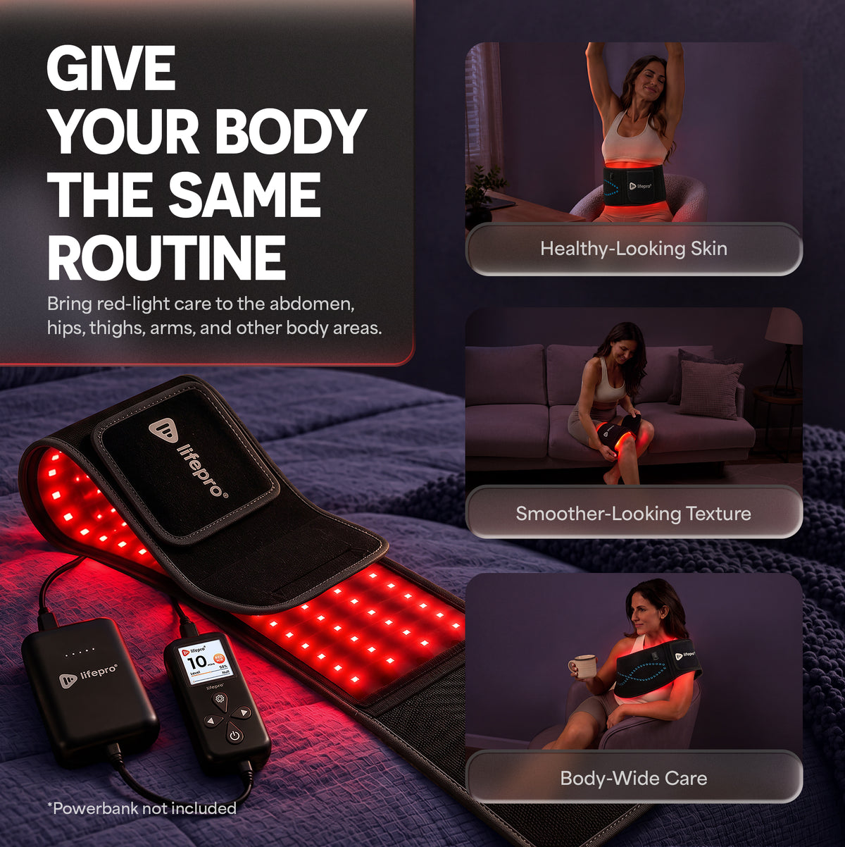 AllevaRed Pro Light Therapy Belt: Give Your Body the Same Routine