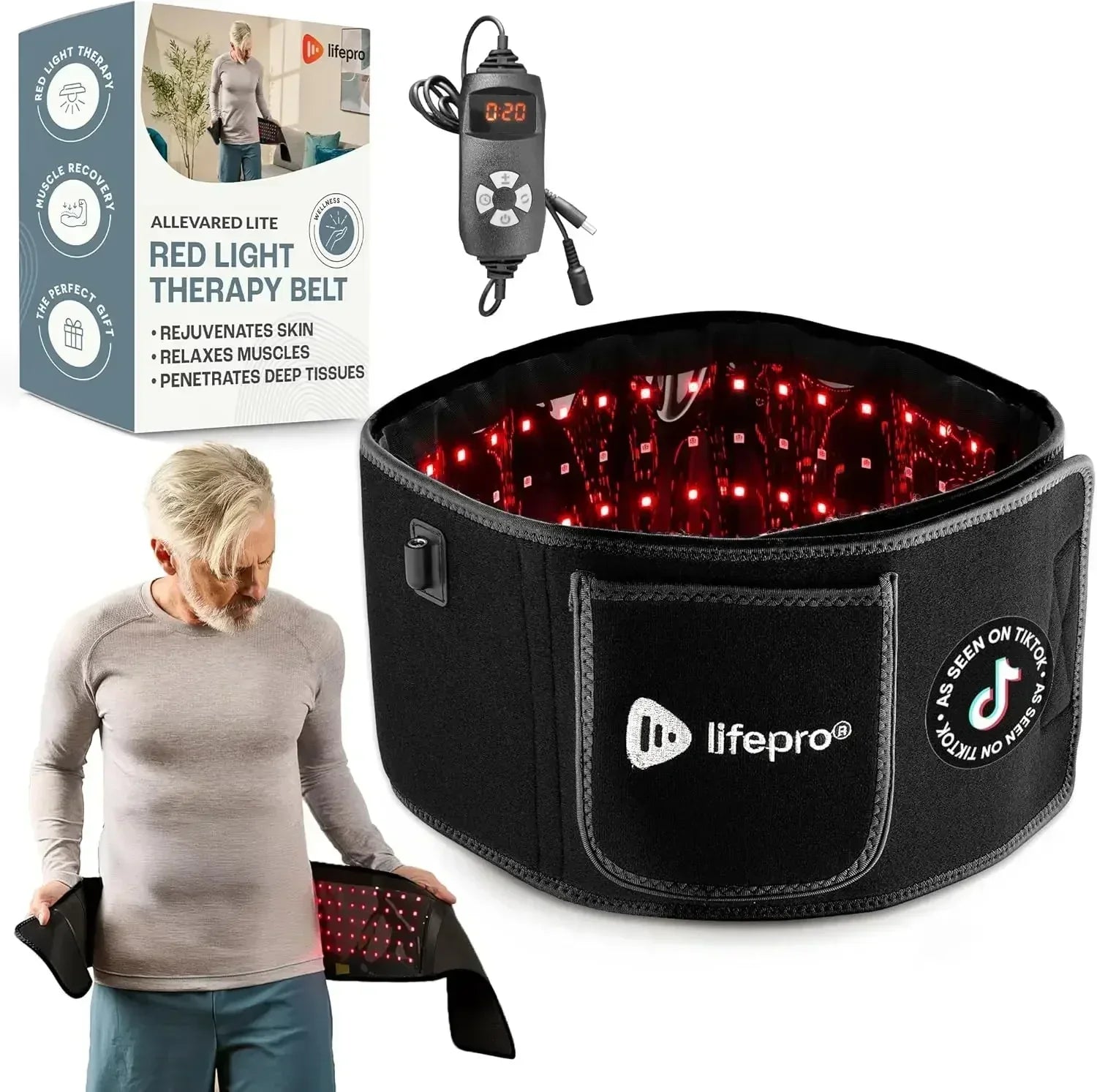 Allevared Lite Red Light Therapy Belt