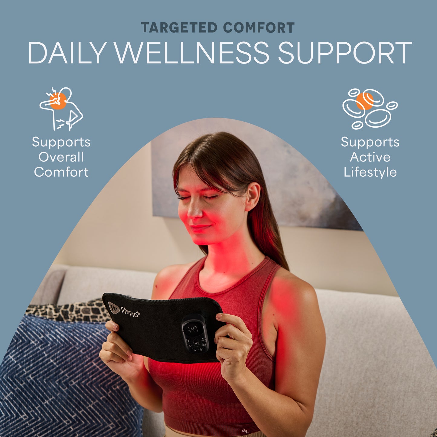 AllevaRed Pro Micro Light Therapy Belt