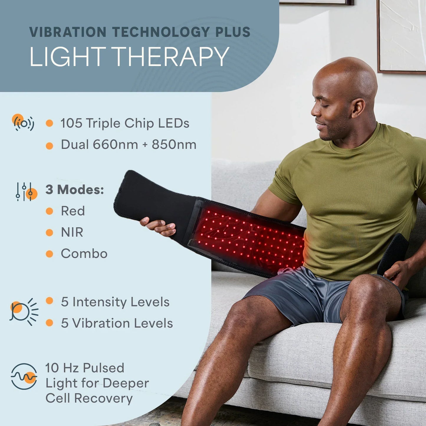 AllevaRed Pro Light Therapy Belt