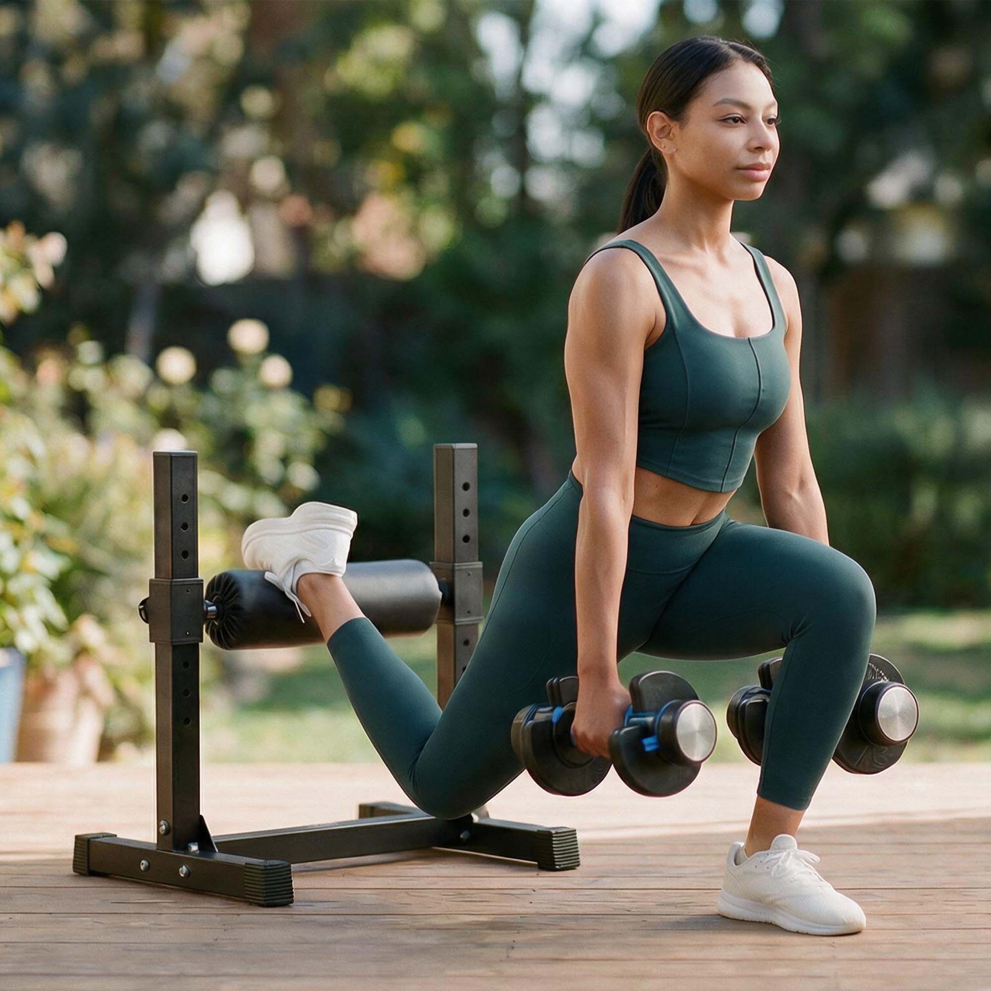 LIFE UP PRO エクササイズマシン IntensiFlex Max Bulgarian Squat Machine | Home Gym | Lifepro