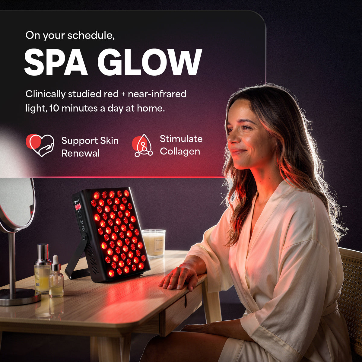BioHeal Red Light Panel: Spa Glow