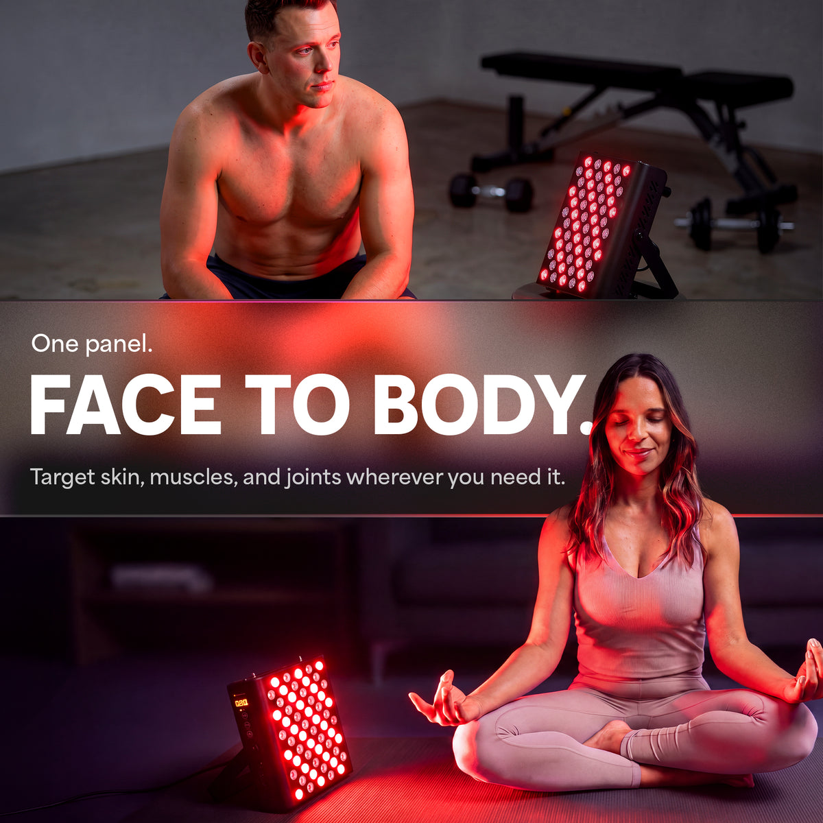 BioHeal Red Light Panel: Face to Body