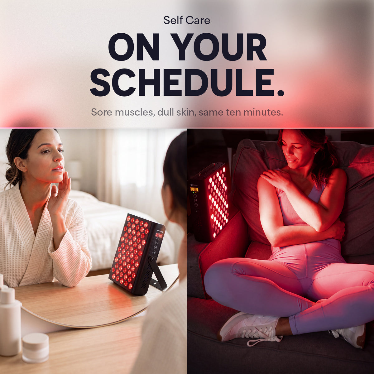 BioHeal Red Light Panel: On Your Schedule