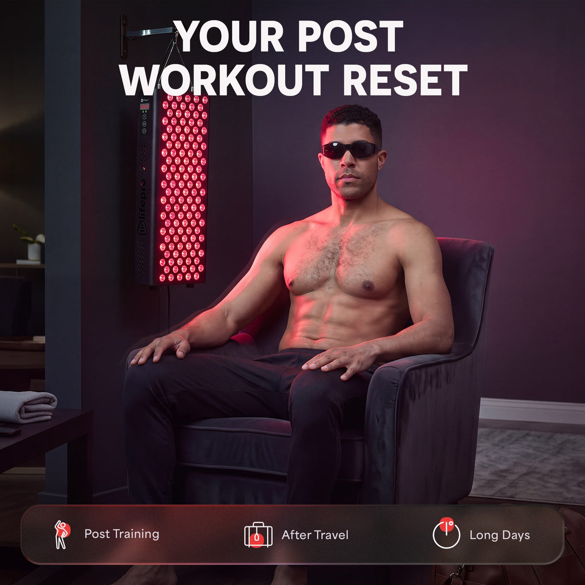 BioHeal Plus Red Light Panel: Recovery & Relaxation