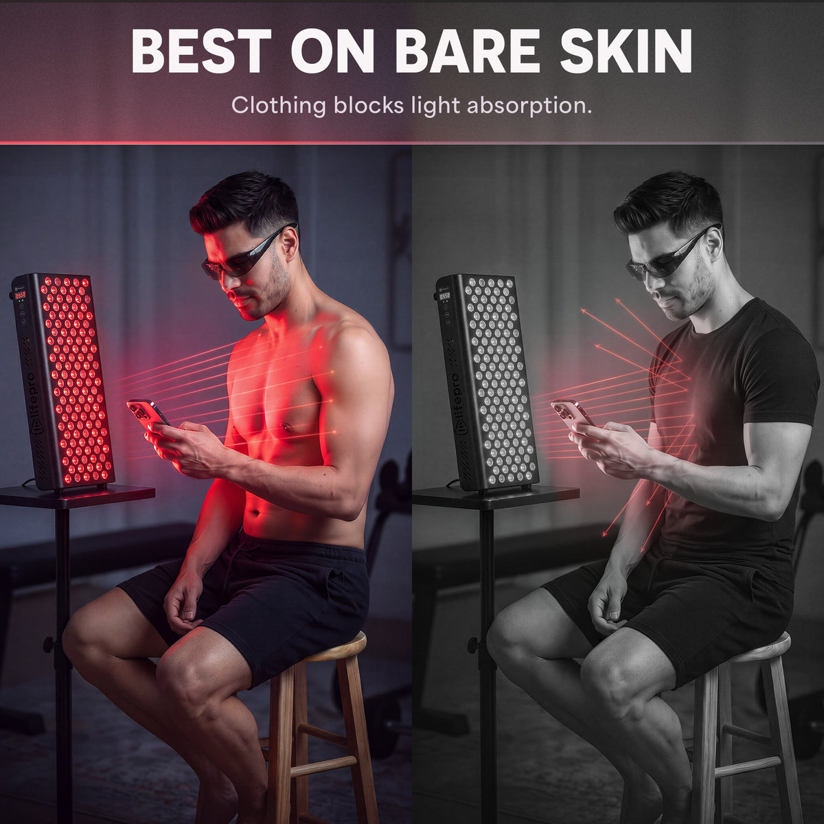 BioHeal Plus Red Light Panel: Skin Contact Guide