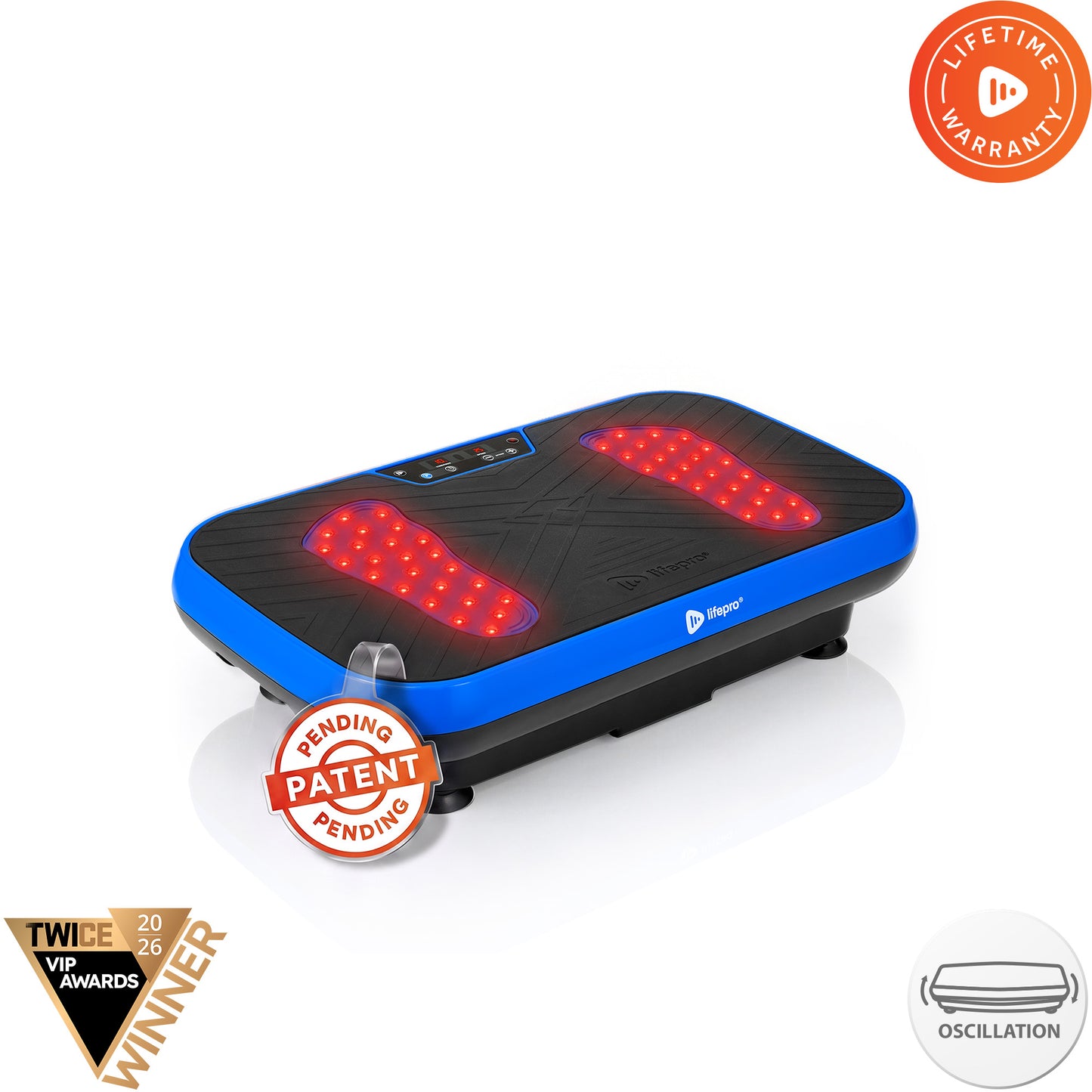 VibraRed Vibration Plate with Red Light Therapy