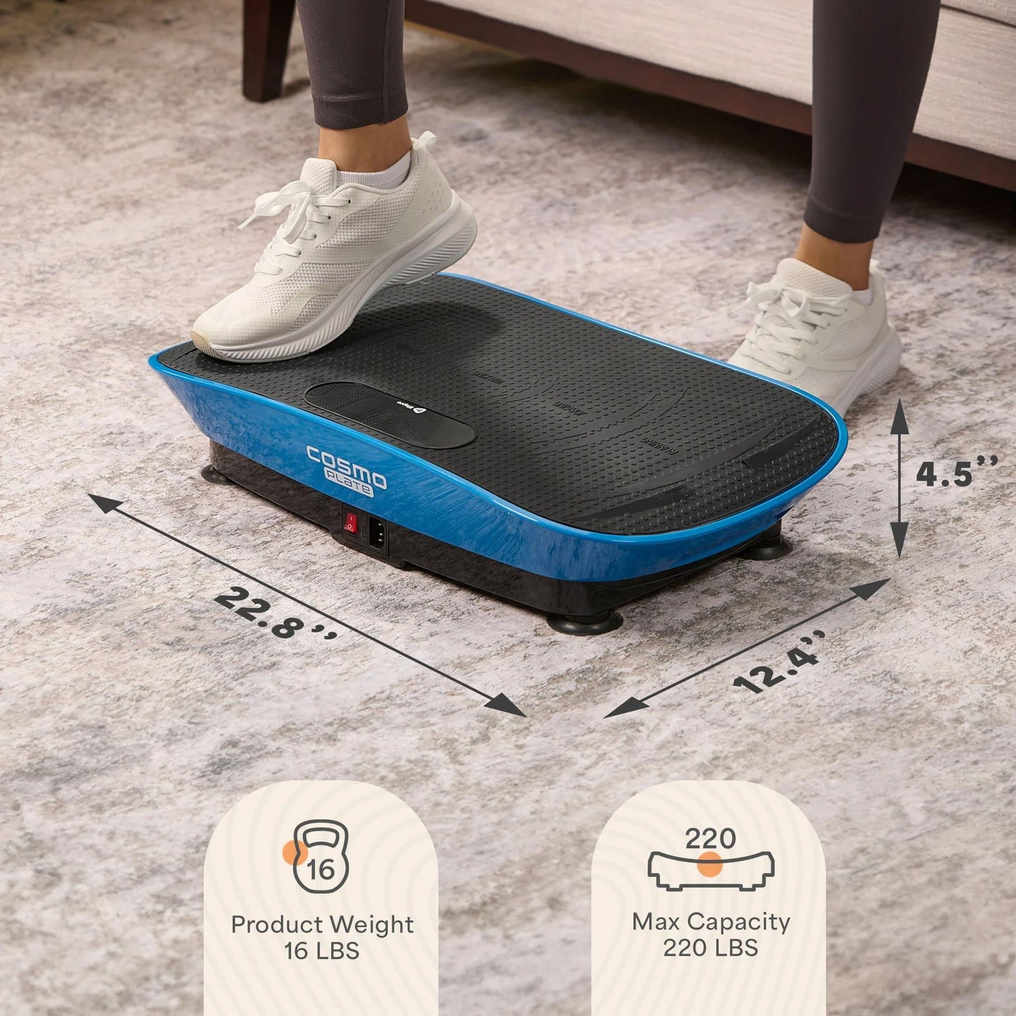 CosmoPlate Vibration Plate With Bluetooth Technology