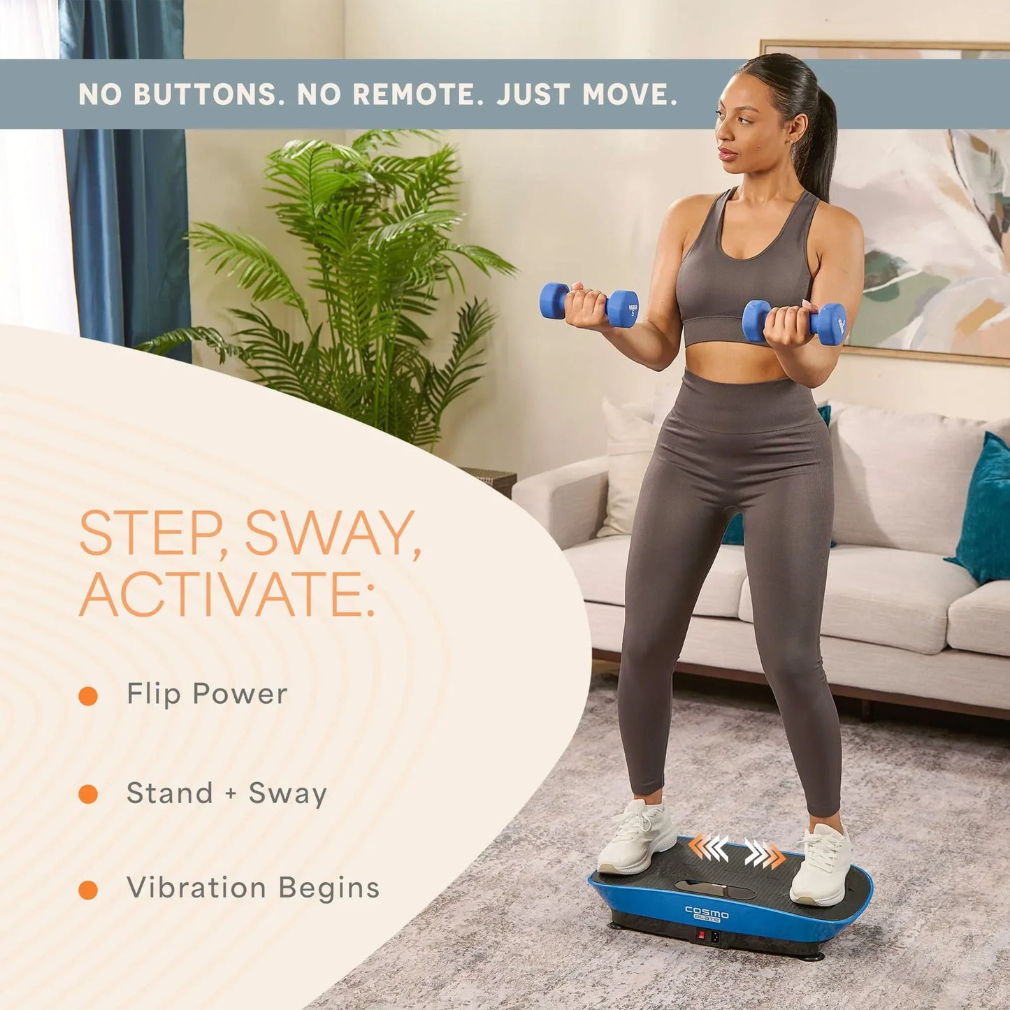 CosmoPlate Vibration Plate With Bluetooth Technology