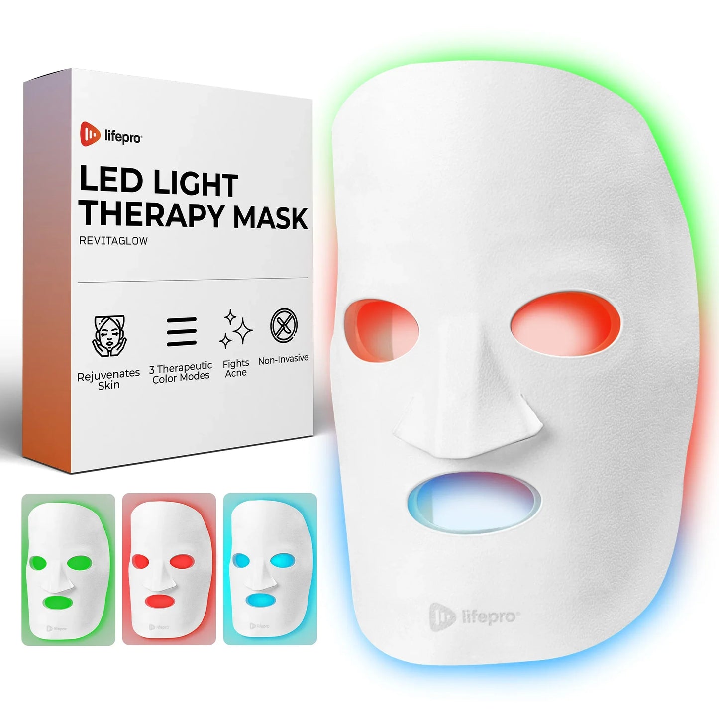 RevitaGlow™ Red Light Face Mask