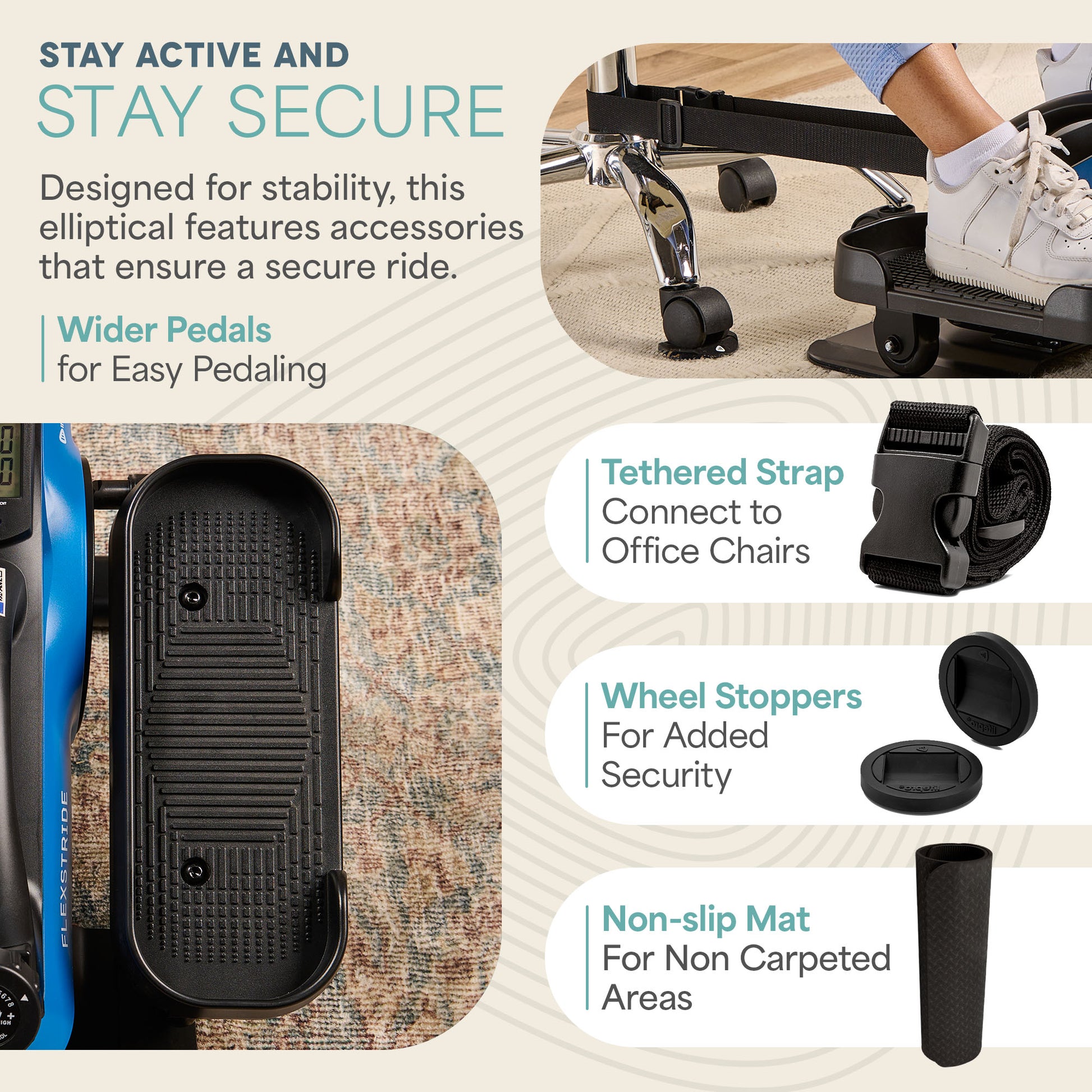 FlexStride Plus Under Desk Elliptical