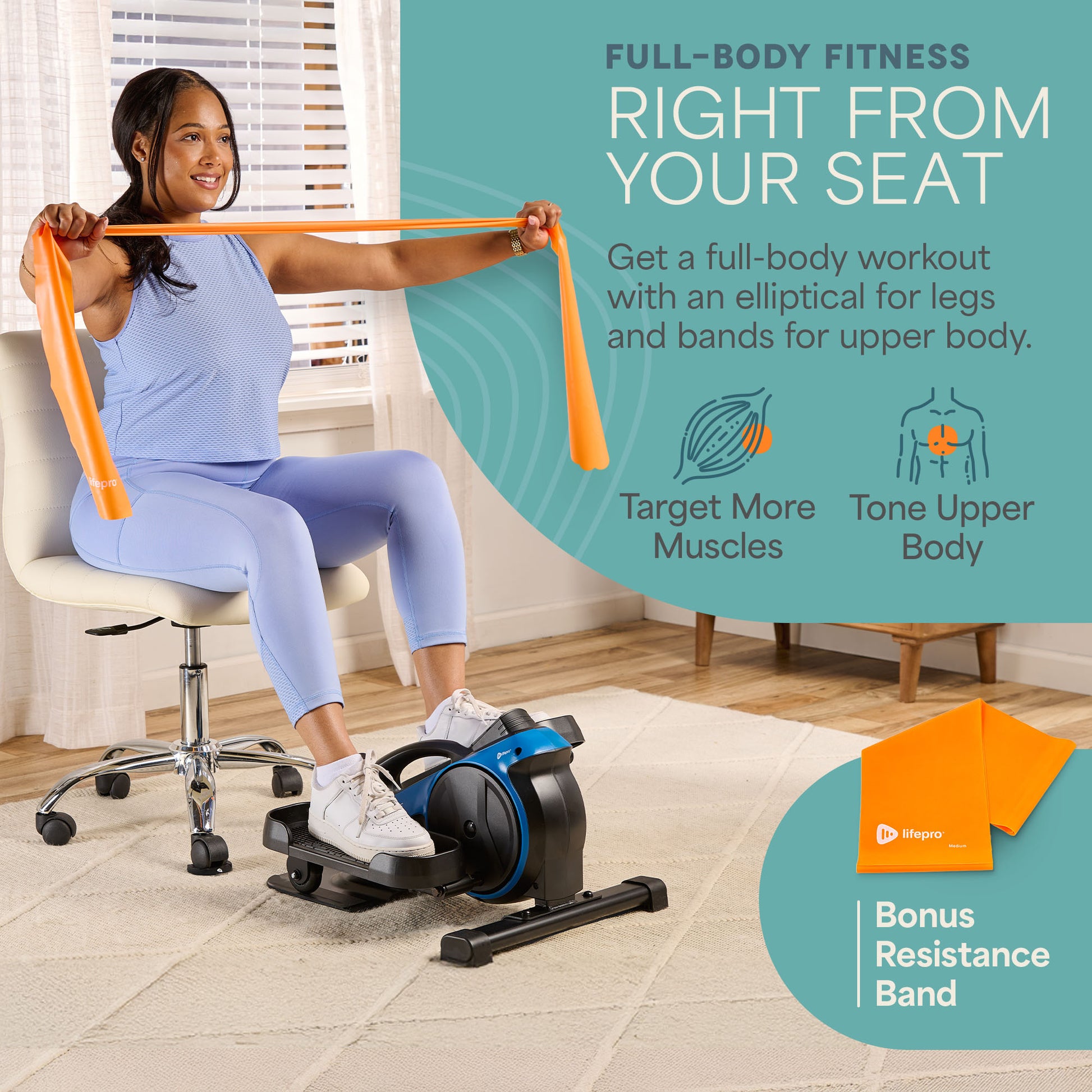 FlexStride Plus Under Desk Elliptical