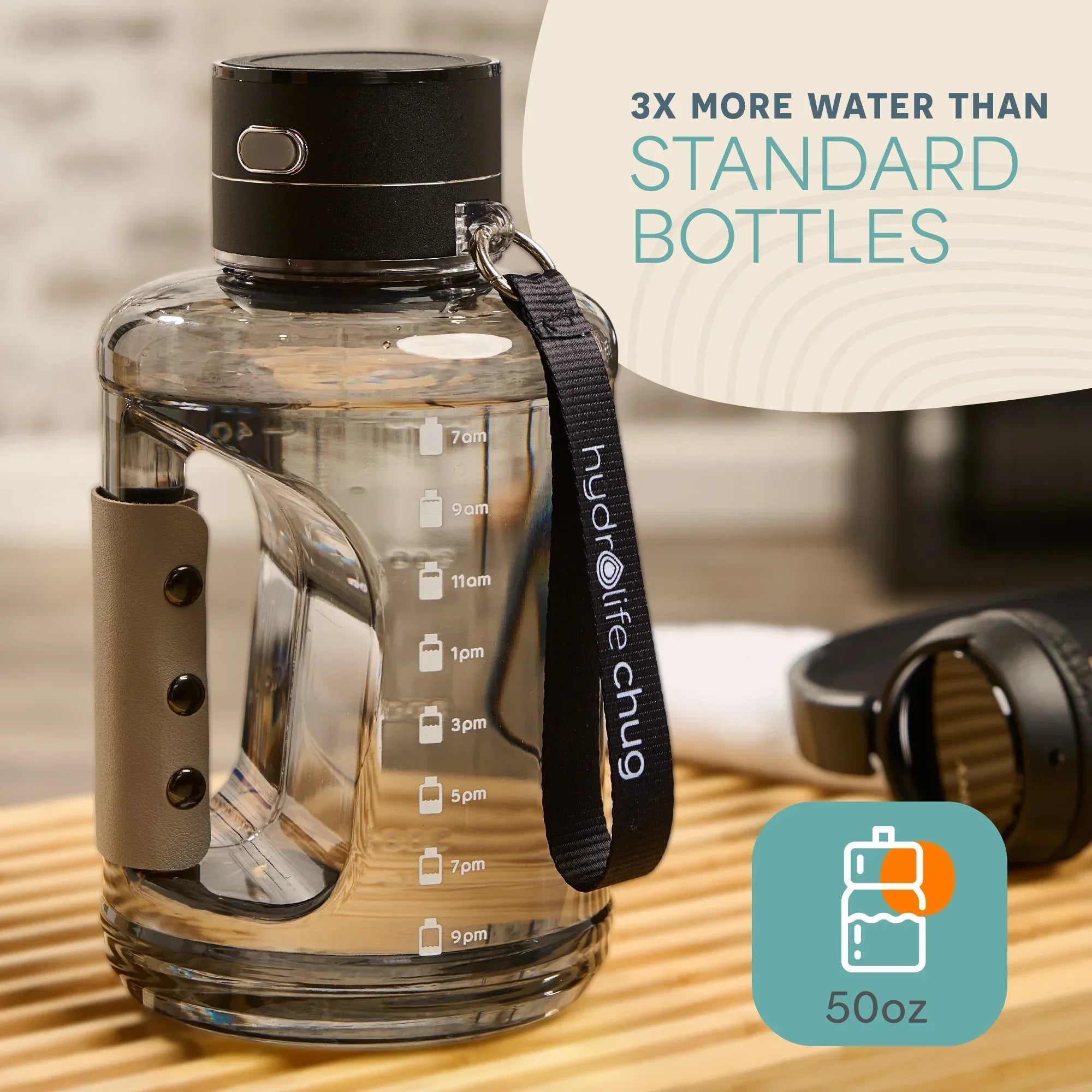 HydroLife Chug Hydrogen Water Bottle | Antioxidant | Lifepro